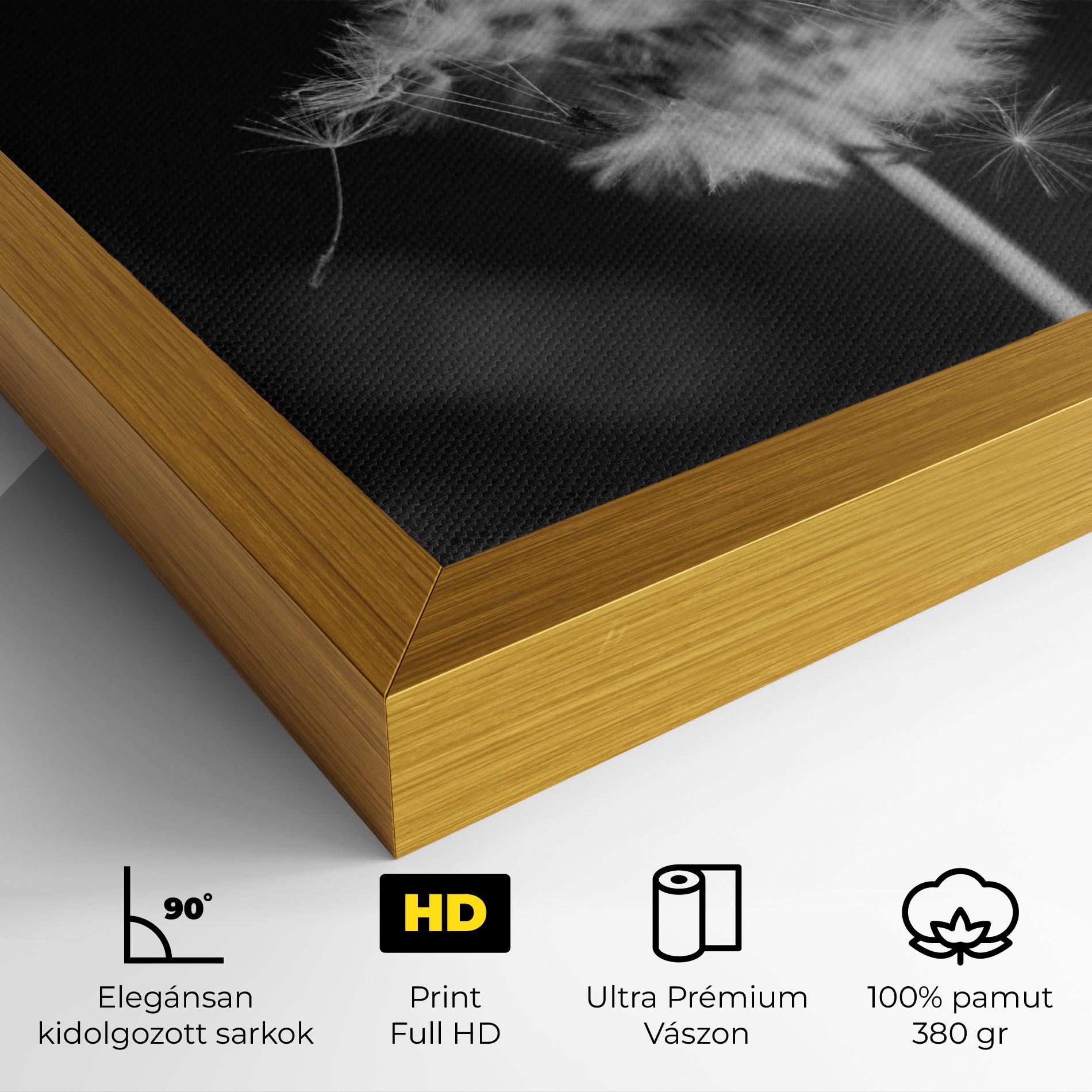 Vászonkép Grey Dandelion mockup 4