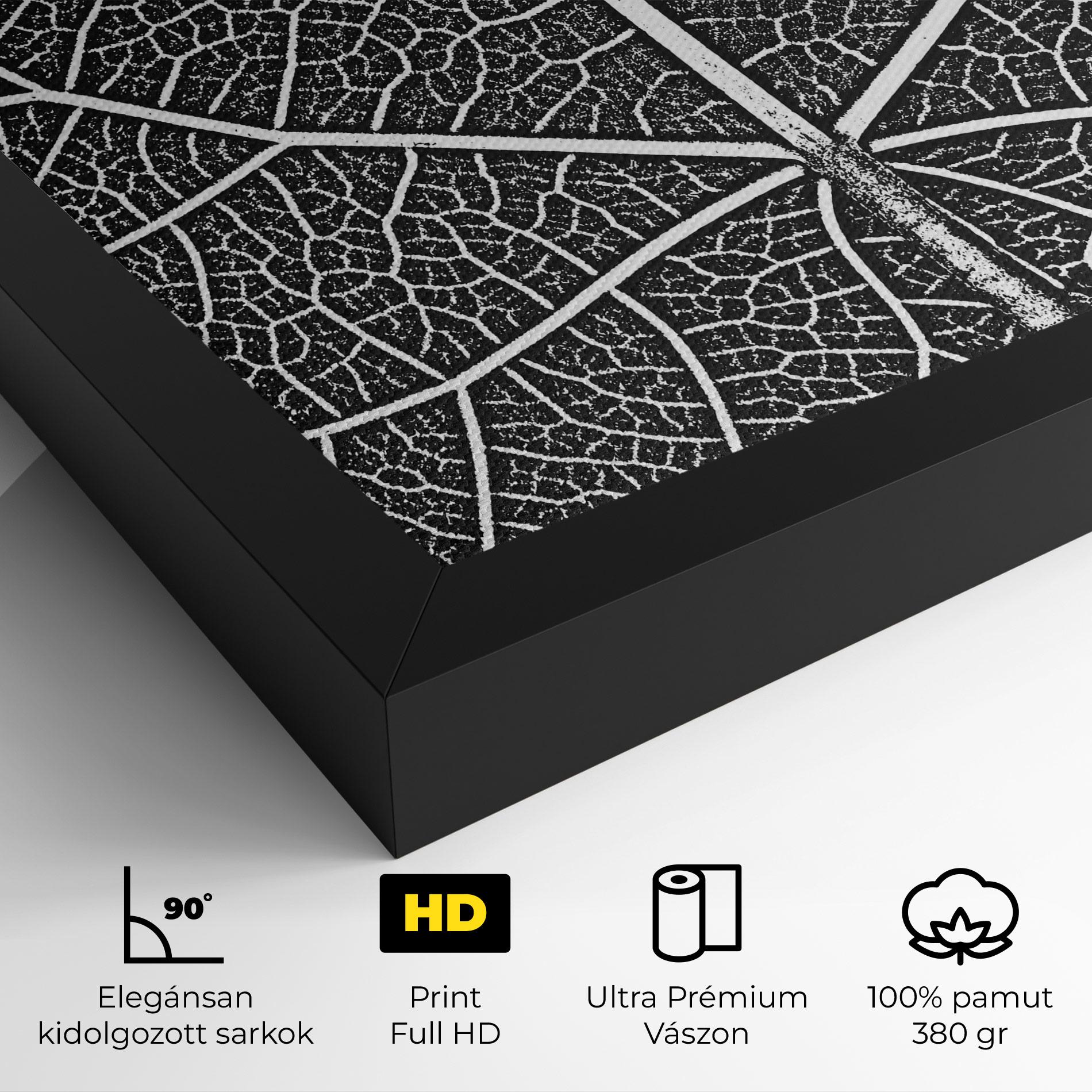 Vászonkép Close Grey Leaf mockup 4