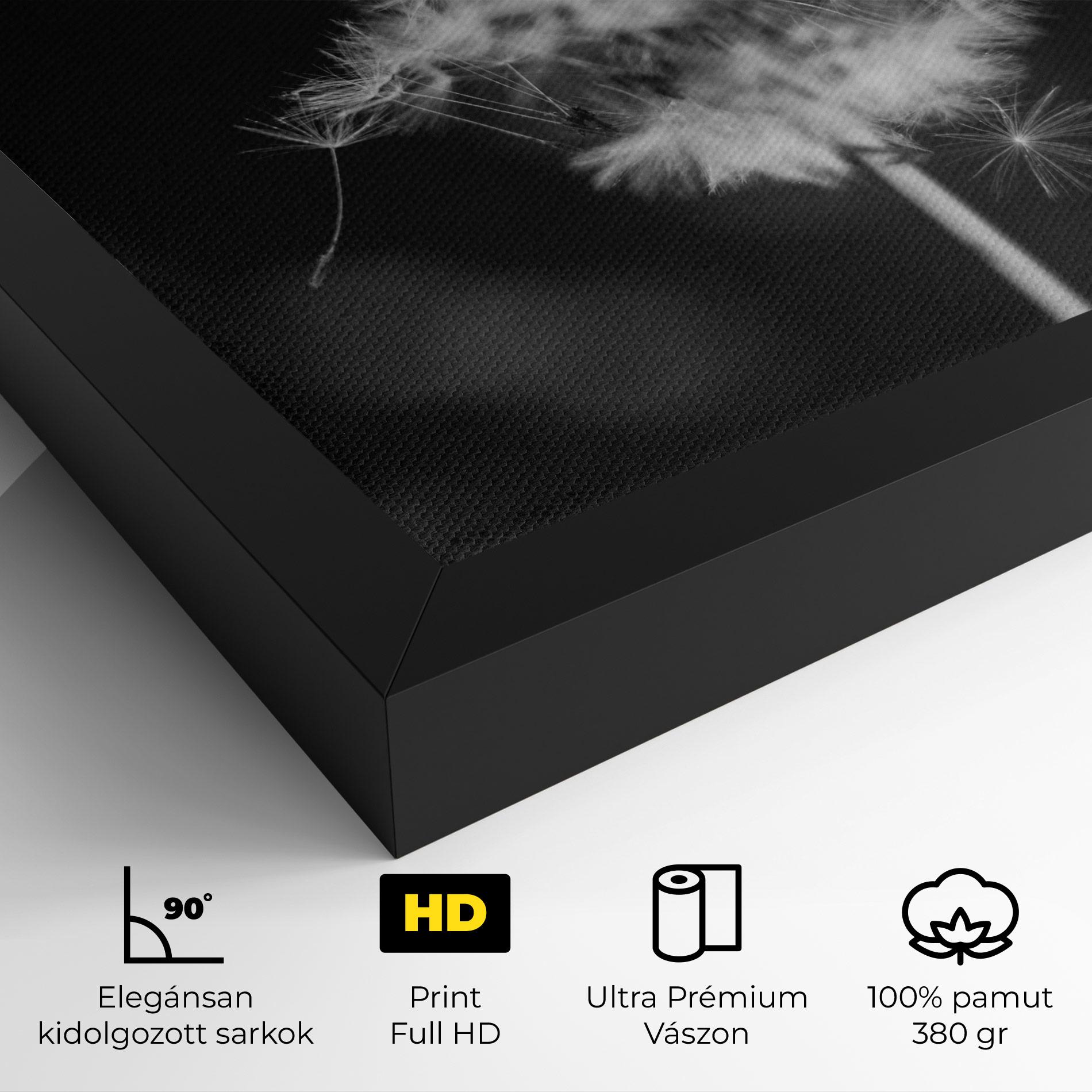 Vászonkép Grey Dandelion mockup 4