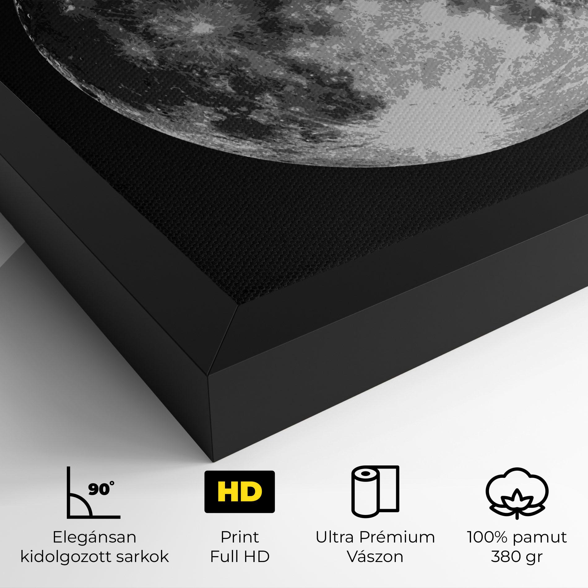 Vászonkép Grey Shiny Moon mockup 4
