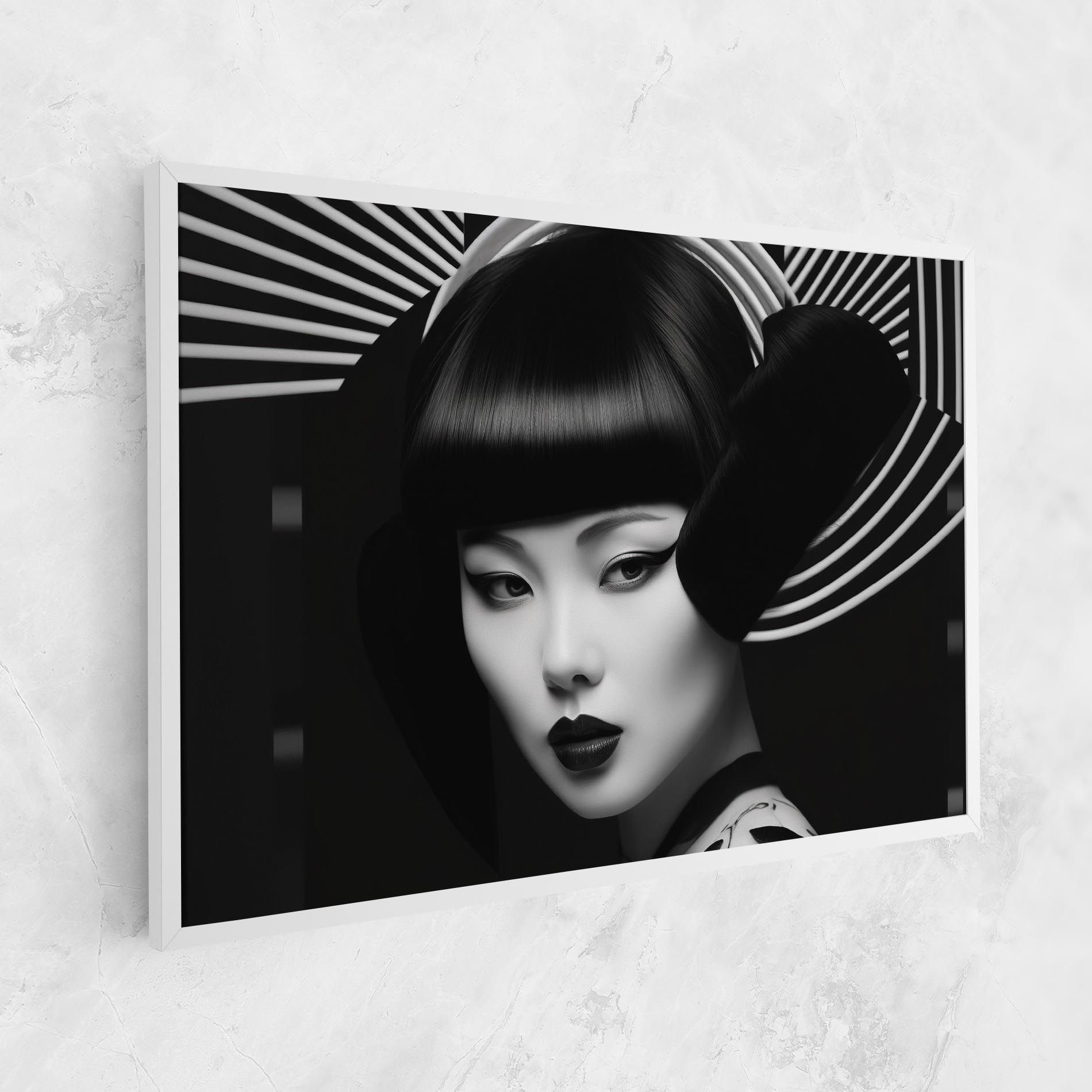 Abstract Asian Woman mockup 1