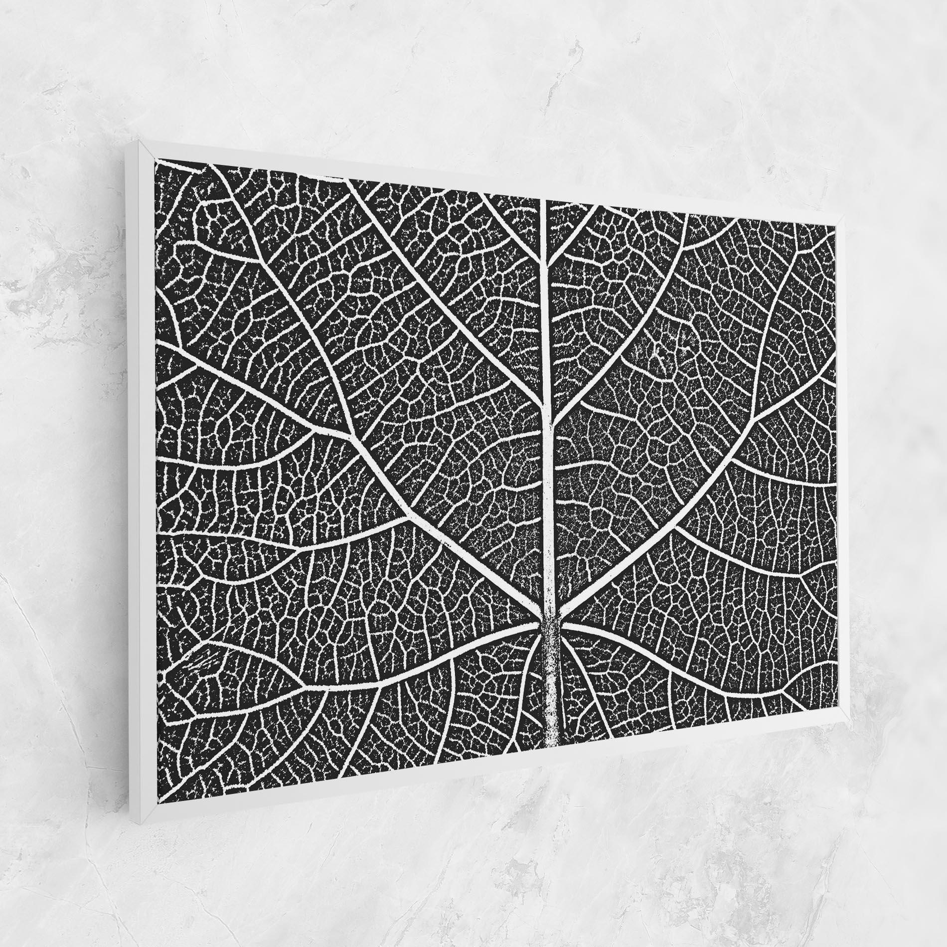 Vászonkép Close Grey Leaf mockup 1