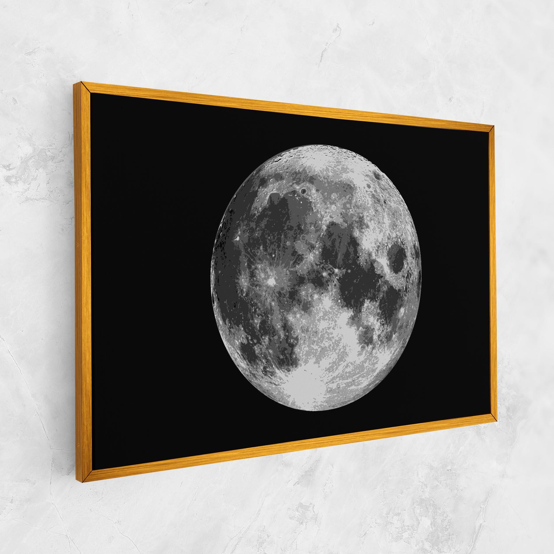 Vászonkép Grey Shiny Moon mockup 1