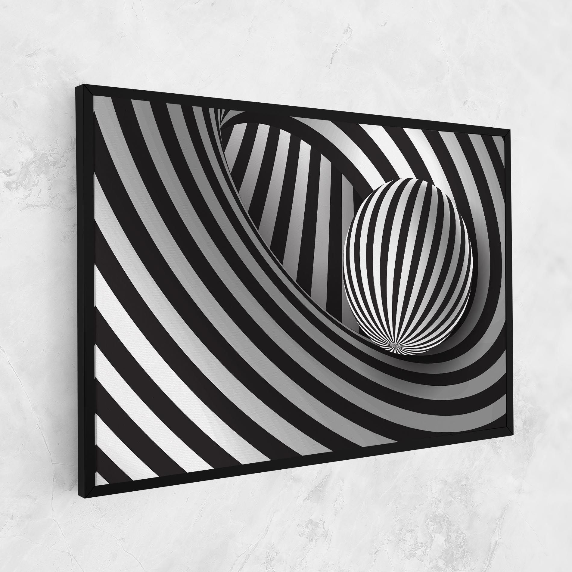 3d Zebra Ball mockup 1