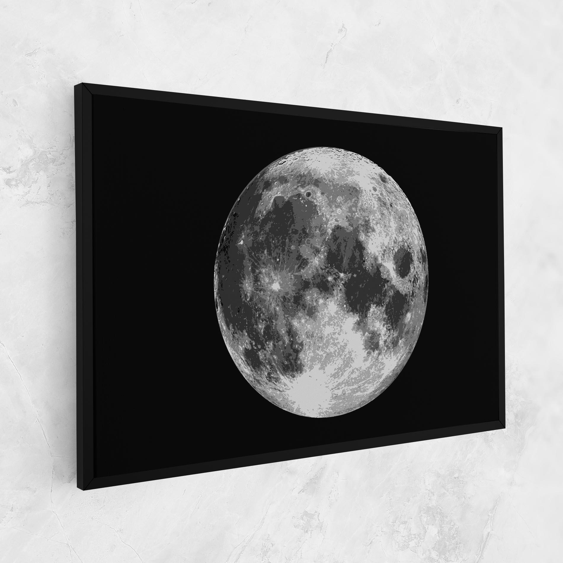 Vászonkép Grey Shiny Moon mockup 1