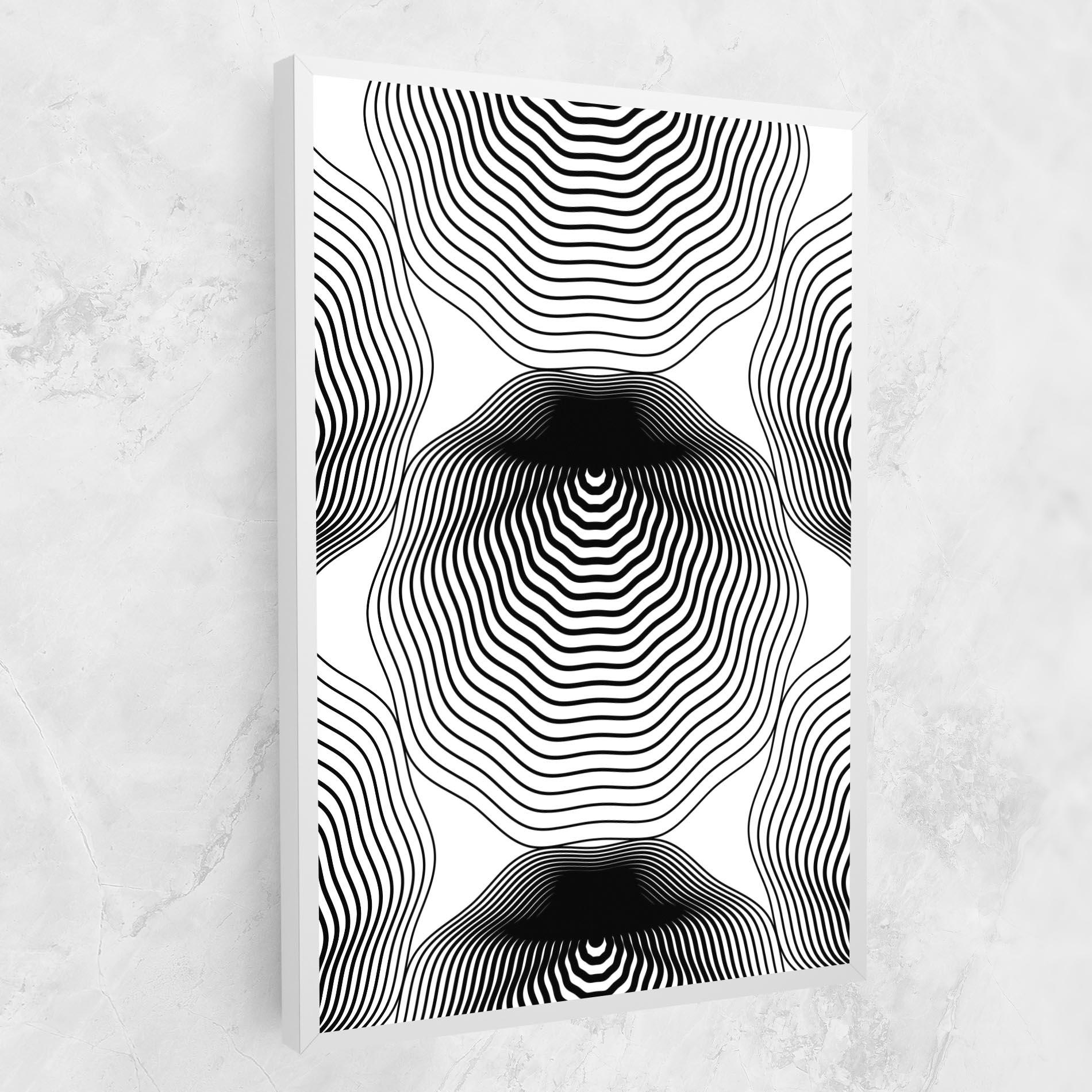 Vászonkép Black Line Art mockup 1