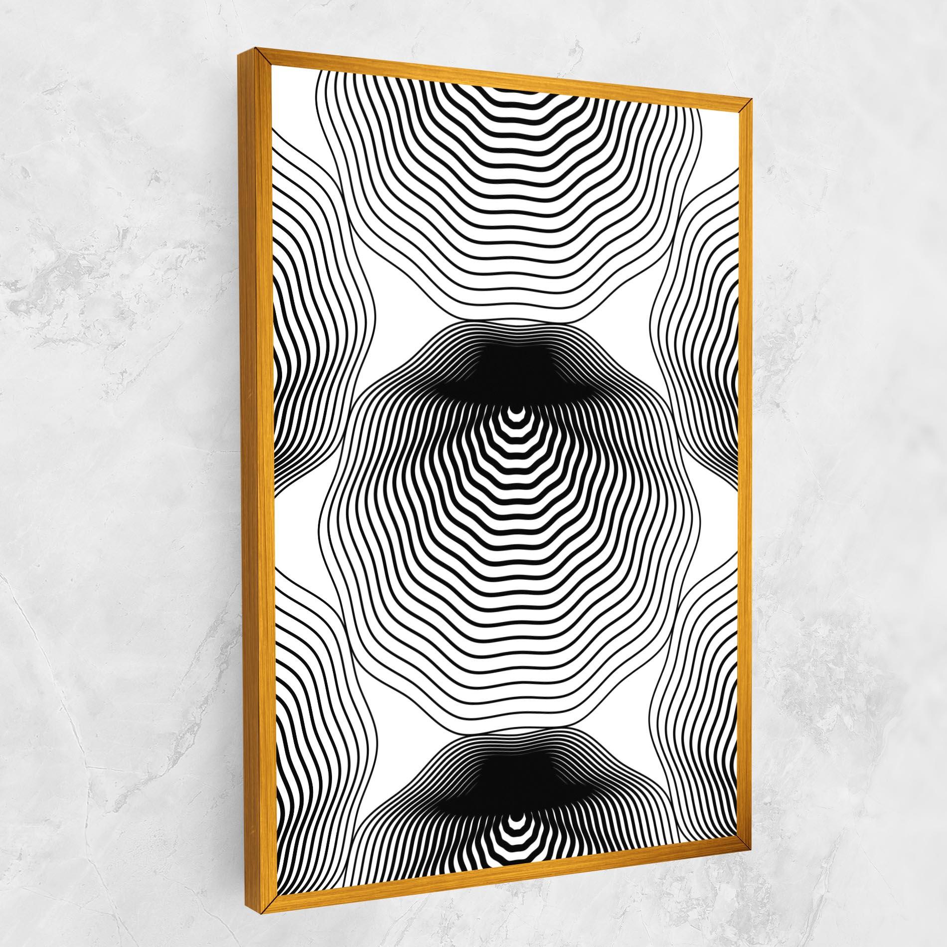 Vászonkép Black Line Art mockup 1