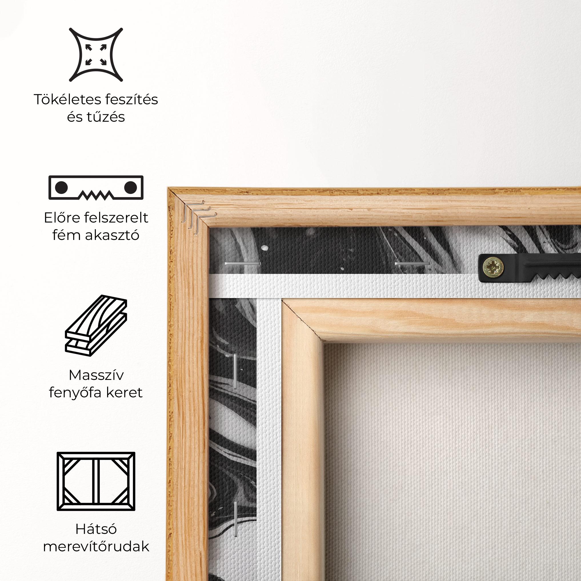 Vászonkép Grey Art Marble mockup 5