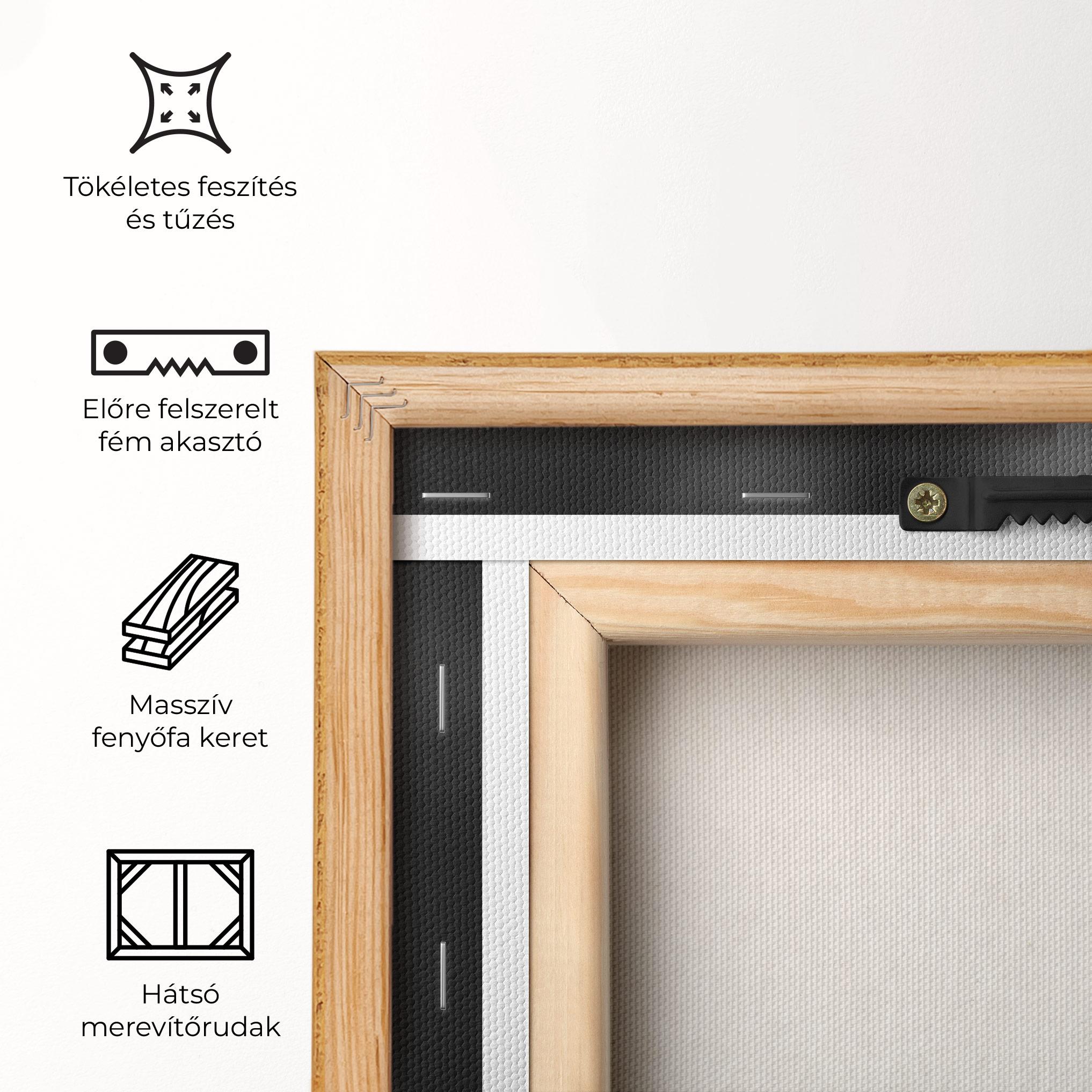 Vászonkép Grey Dandelion mockup 5