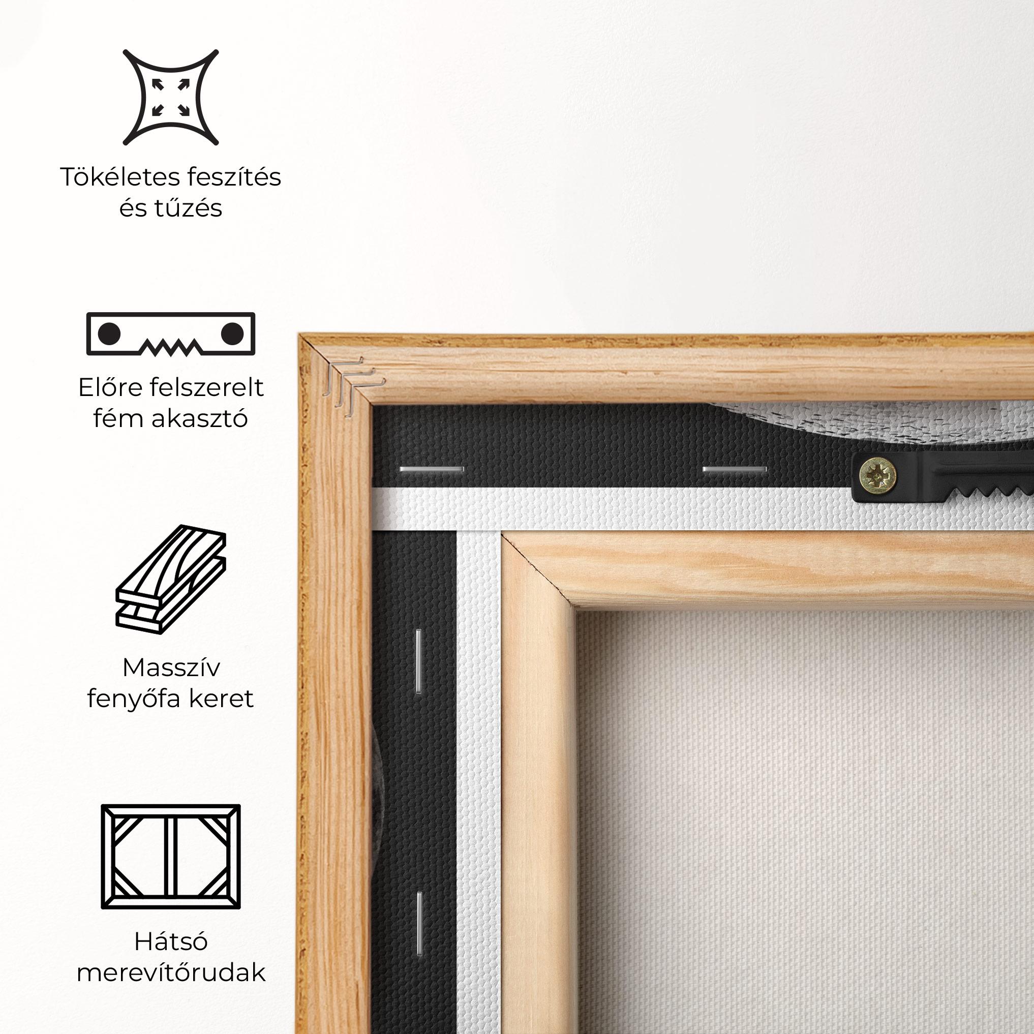 Vászonkép Grey Shiny Moon mockup 5