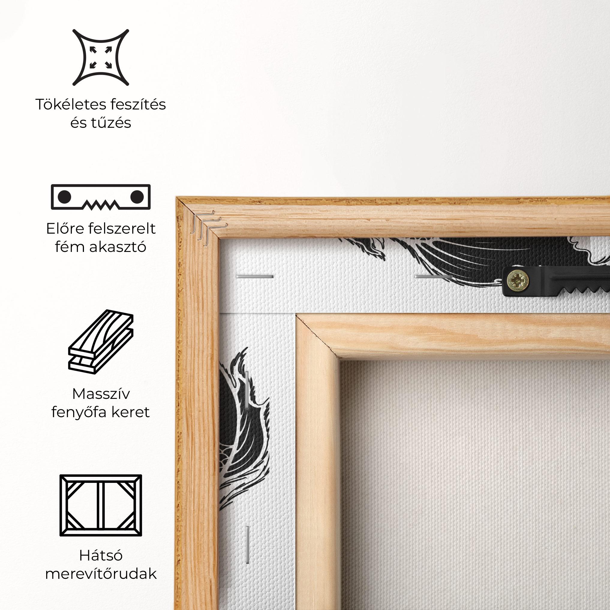 Vászonkép Yin Yang Koi mockup 5