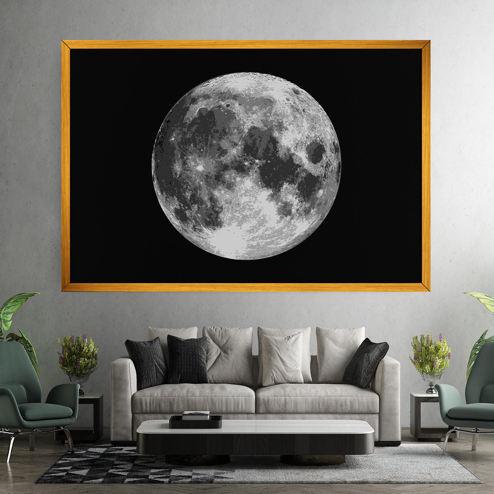 Vászonkép Grey Shiny Moon mockup 7