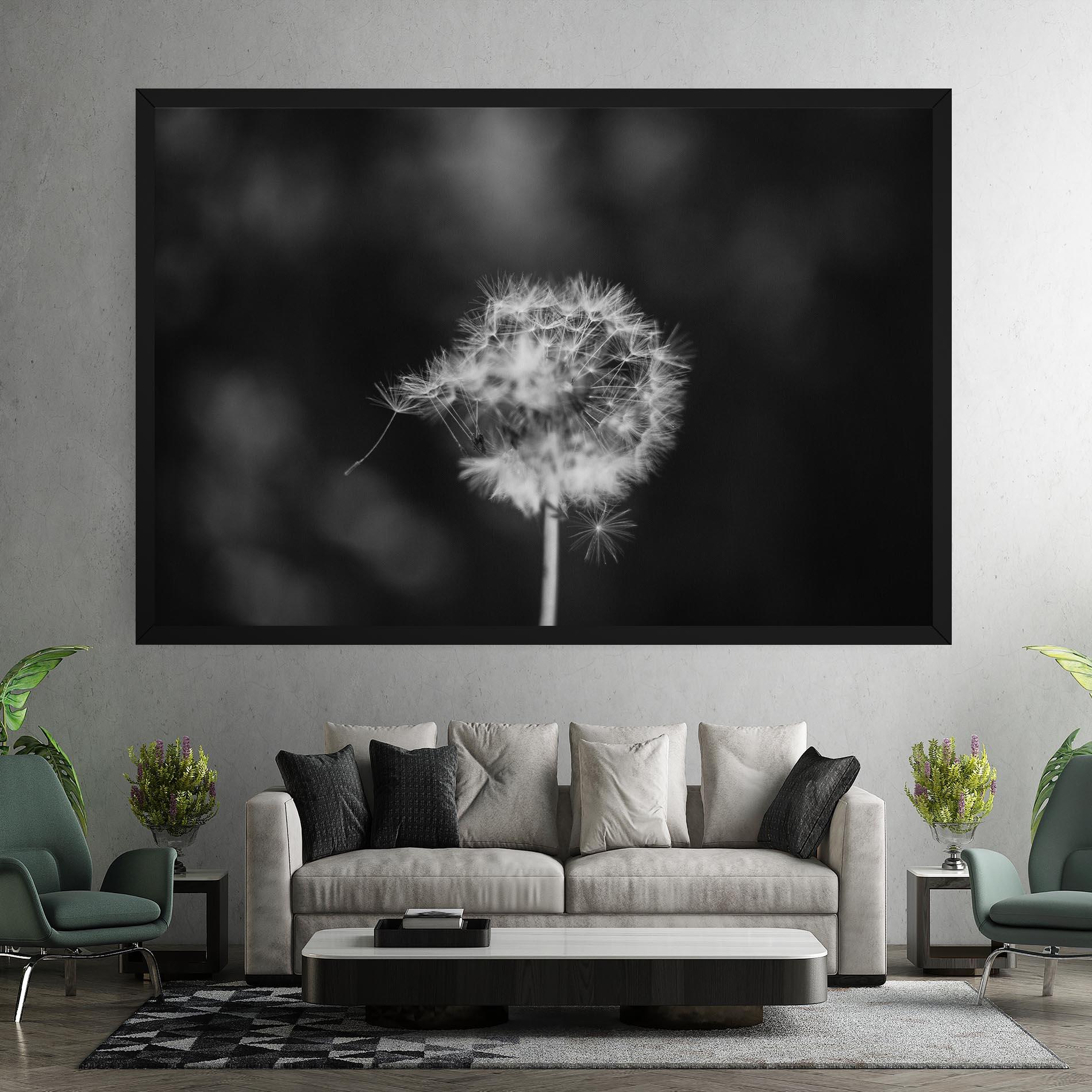 Vászonkép Grey Dandelion mockup 7