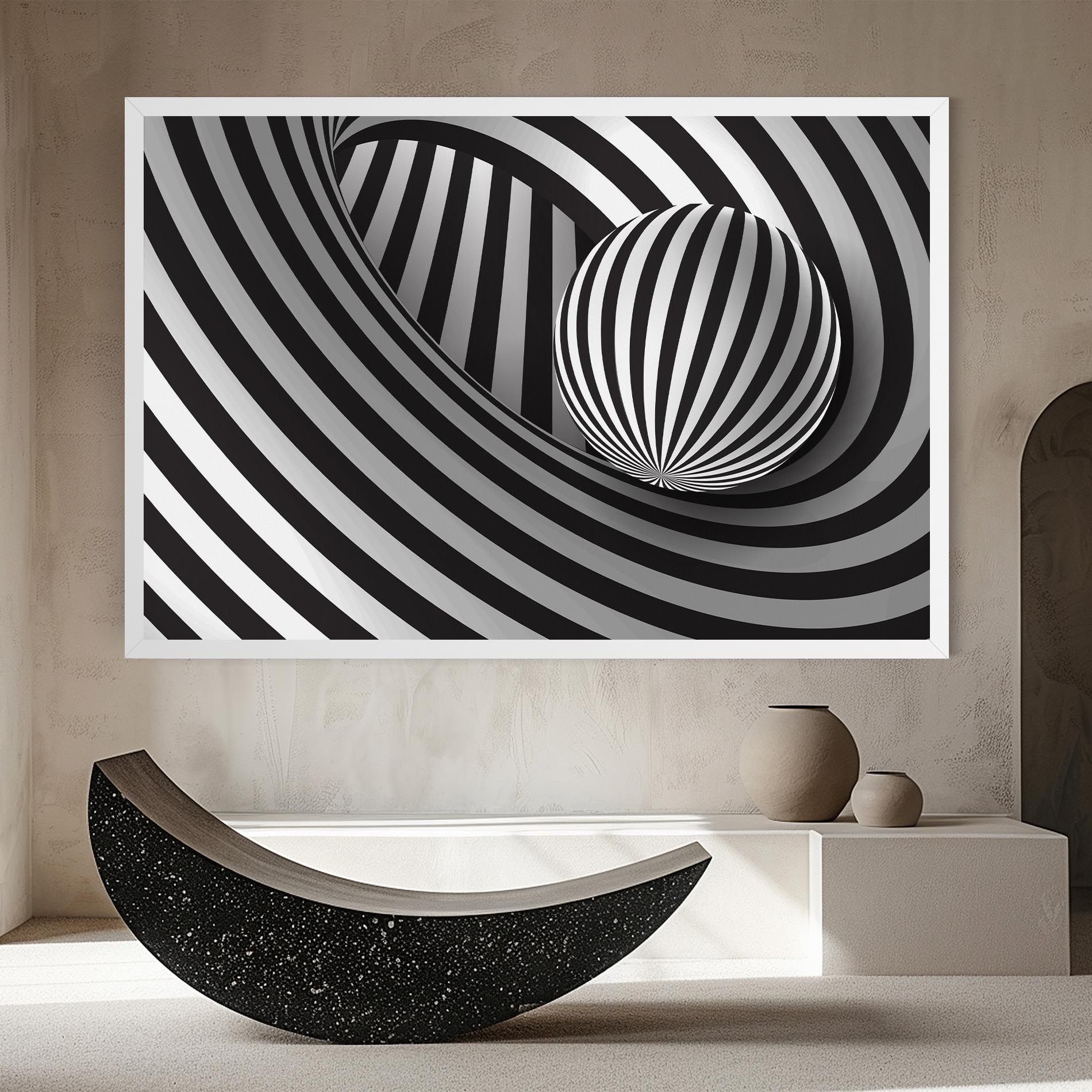 3d Zebra Ball mockup 8