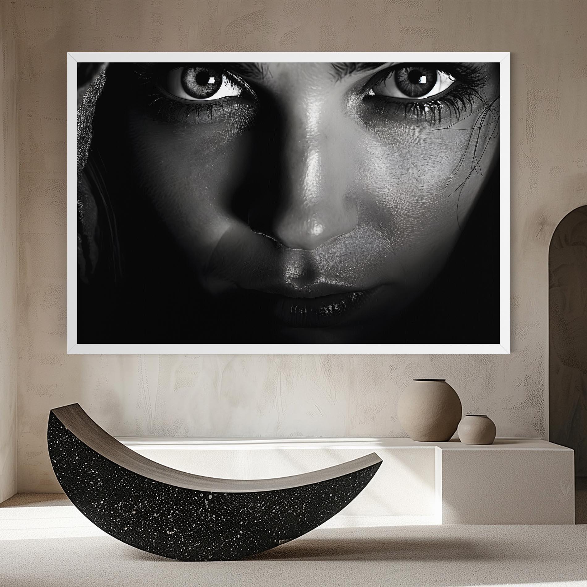 Vászonkép Closeup Portrait mockup 8