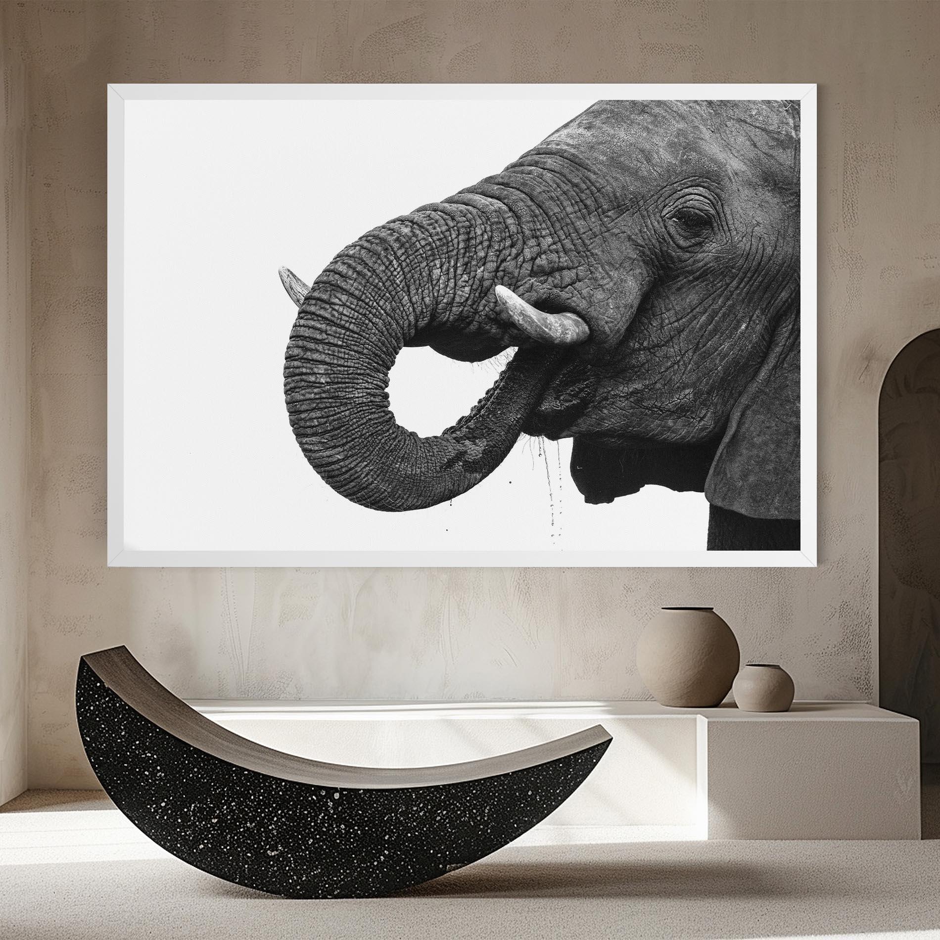 Vászonkép Elephant Drinking mockup 8