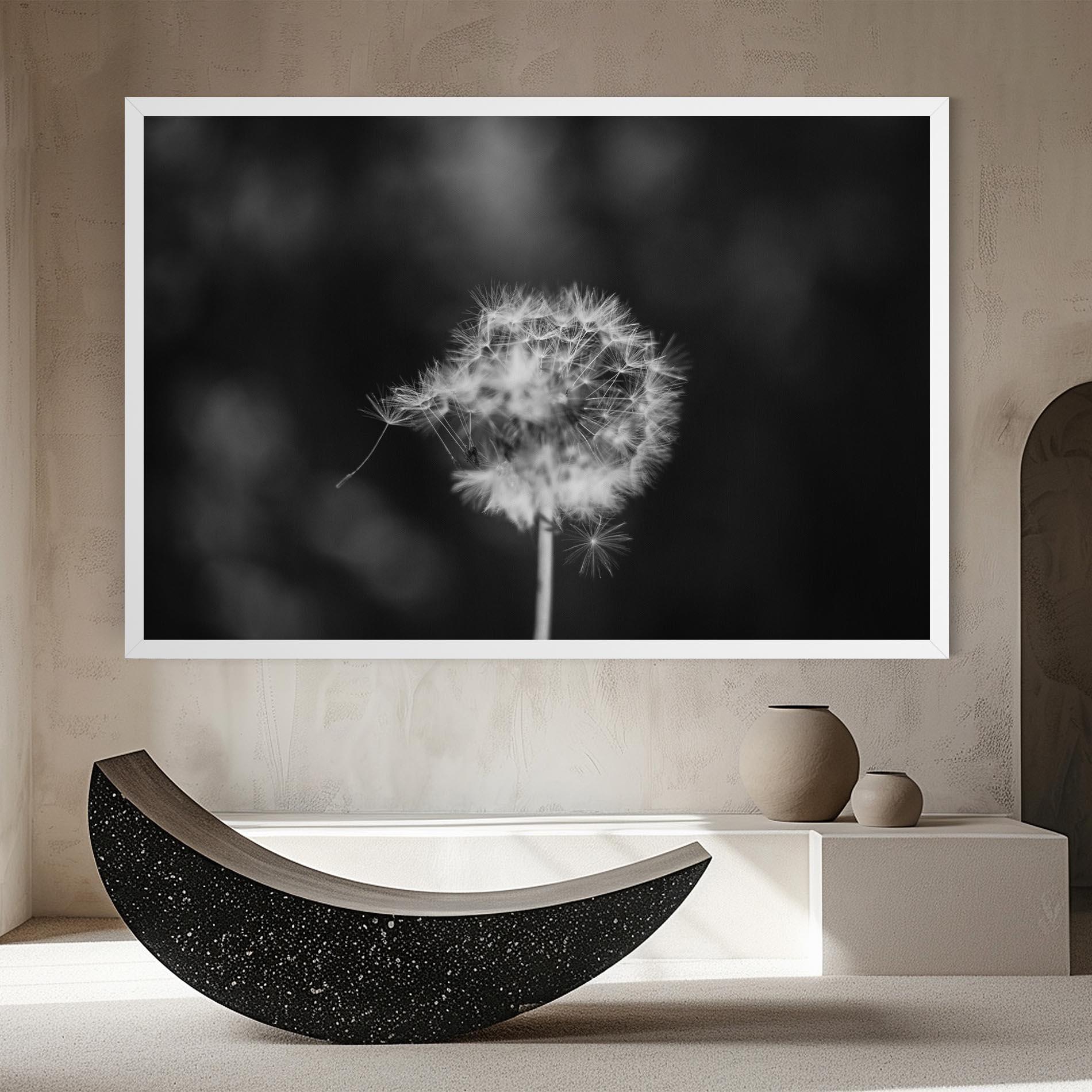 Vászonkép Grey Dandelion mockup 8