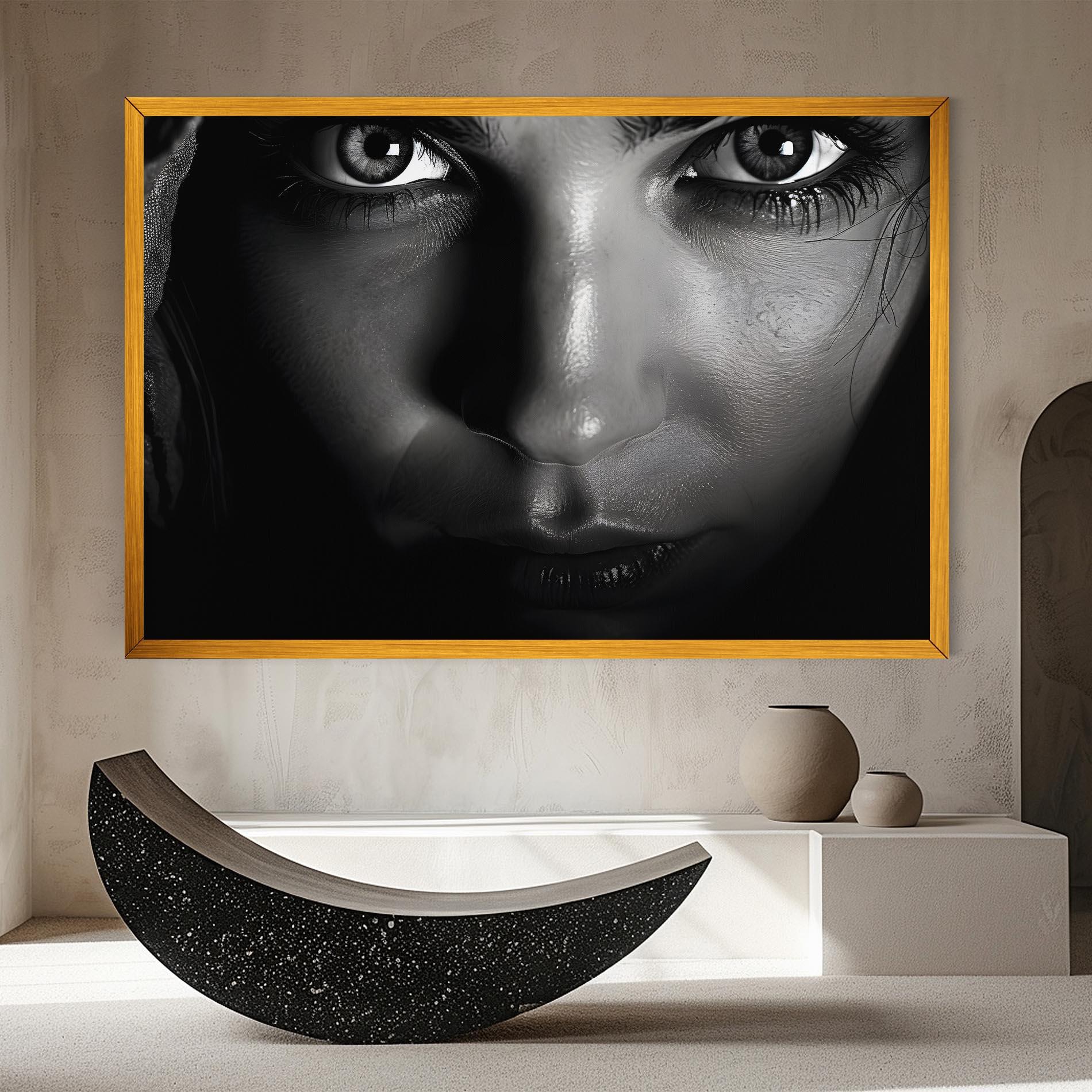 Vászonkép Closeup Portrait mockup 8