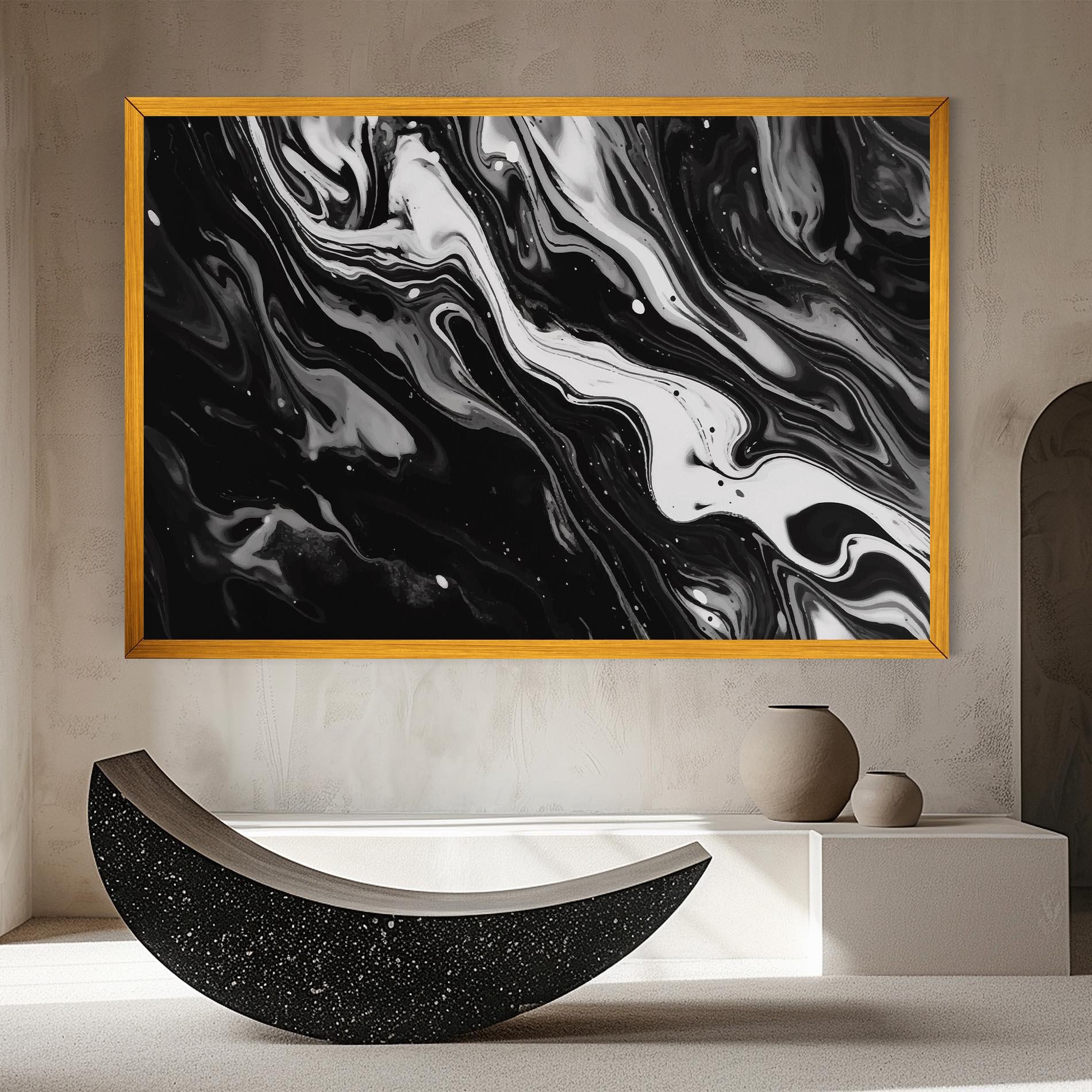 Vászonkép Grey Art Marble mockup 8