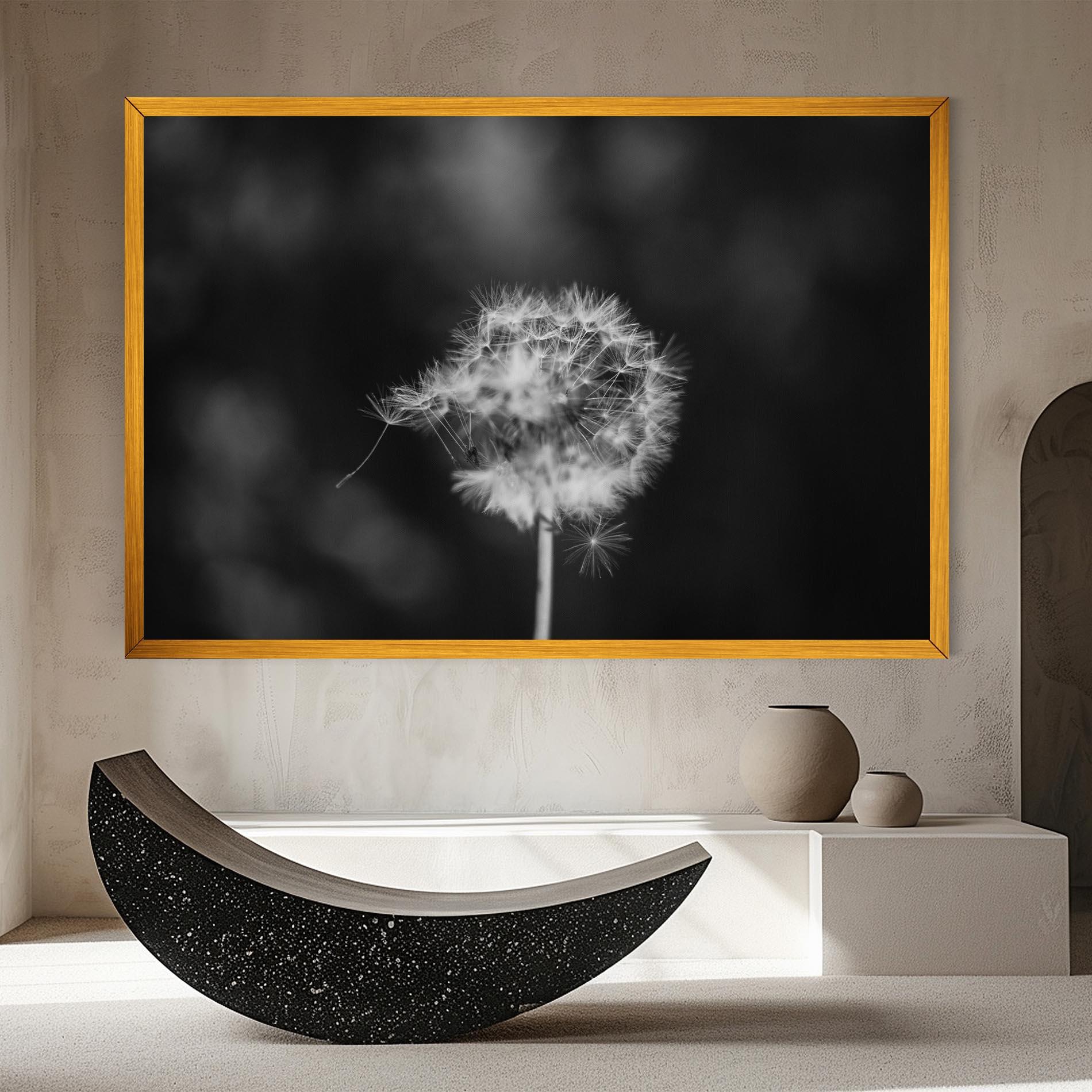 Vászonkép Grey Dandelion mockup 8