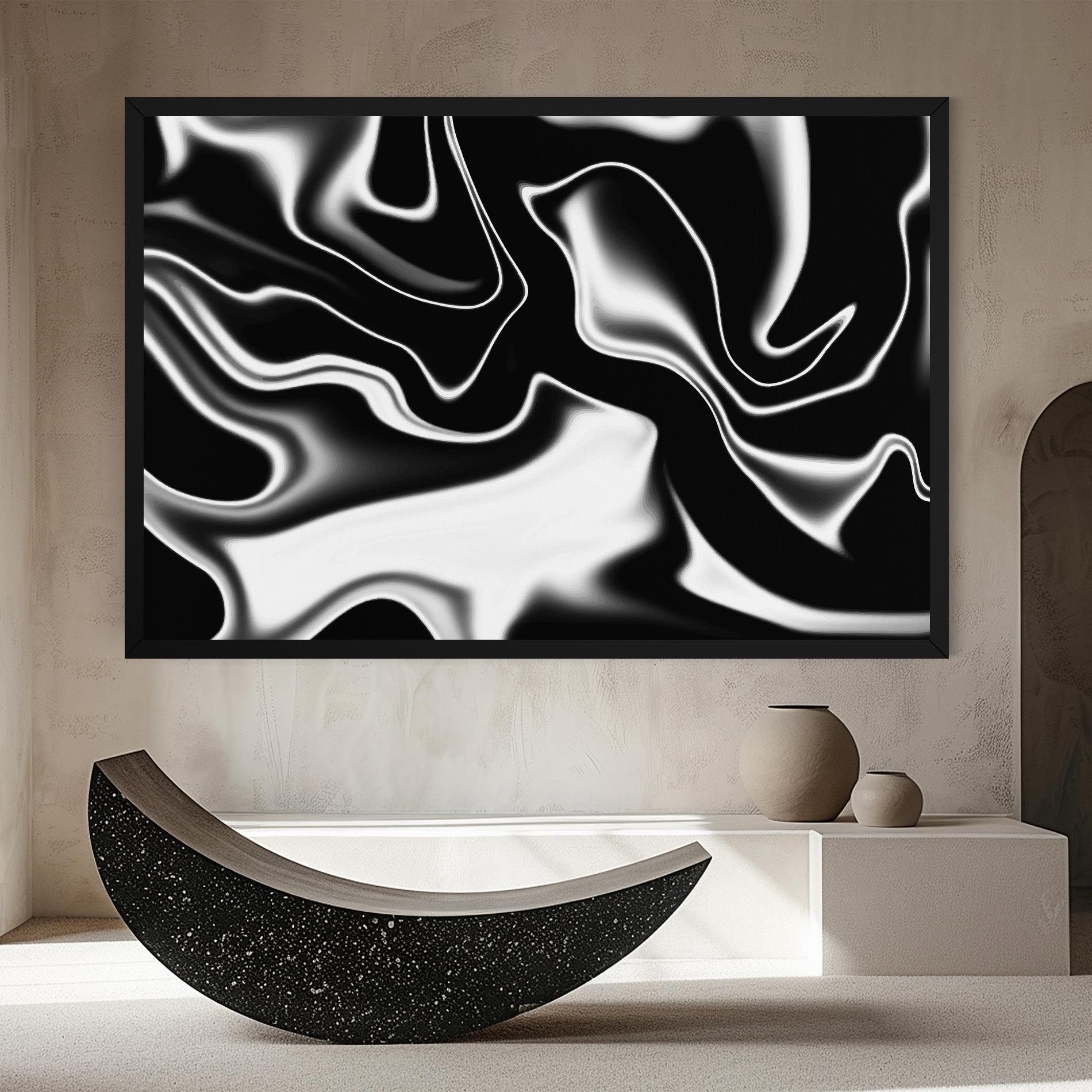 Black Metalic Art mockup 8