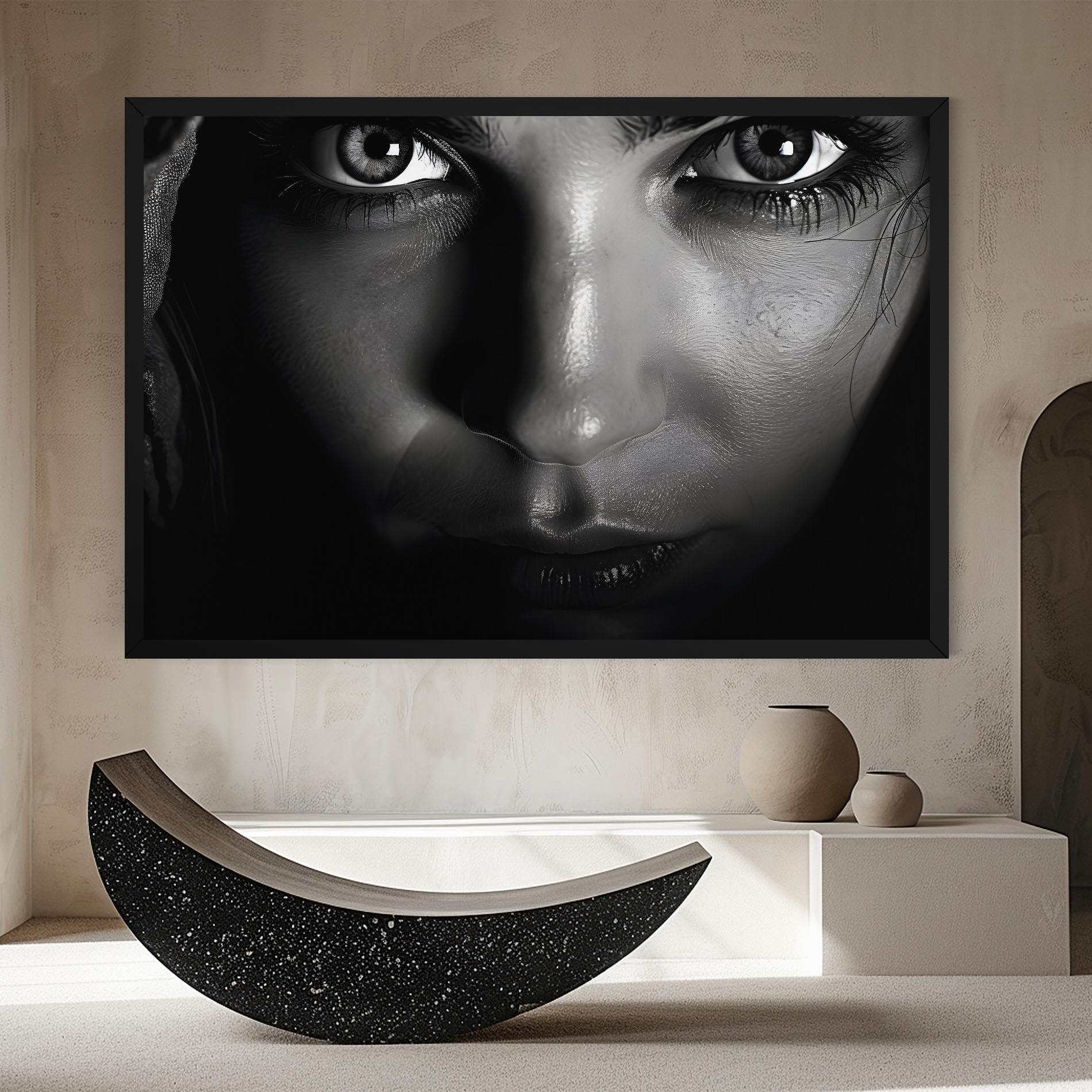 Vászonkép Closeup Portrait mockup 8