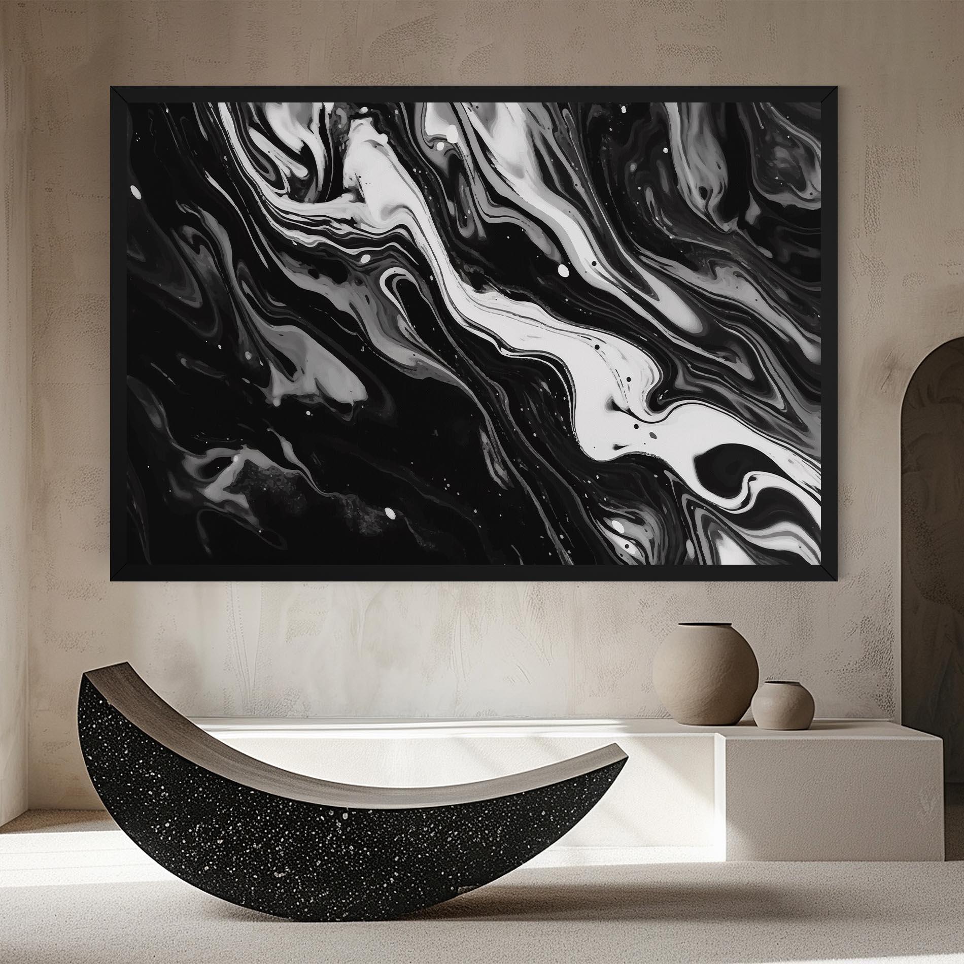 Vászonkép Grey Art Marble mockup 8