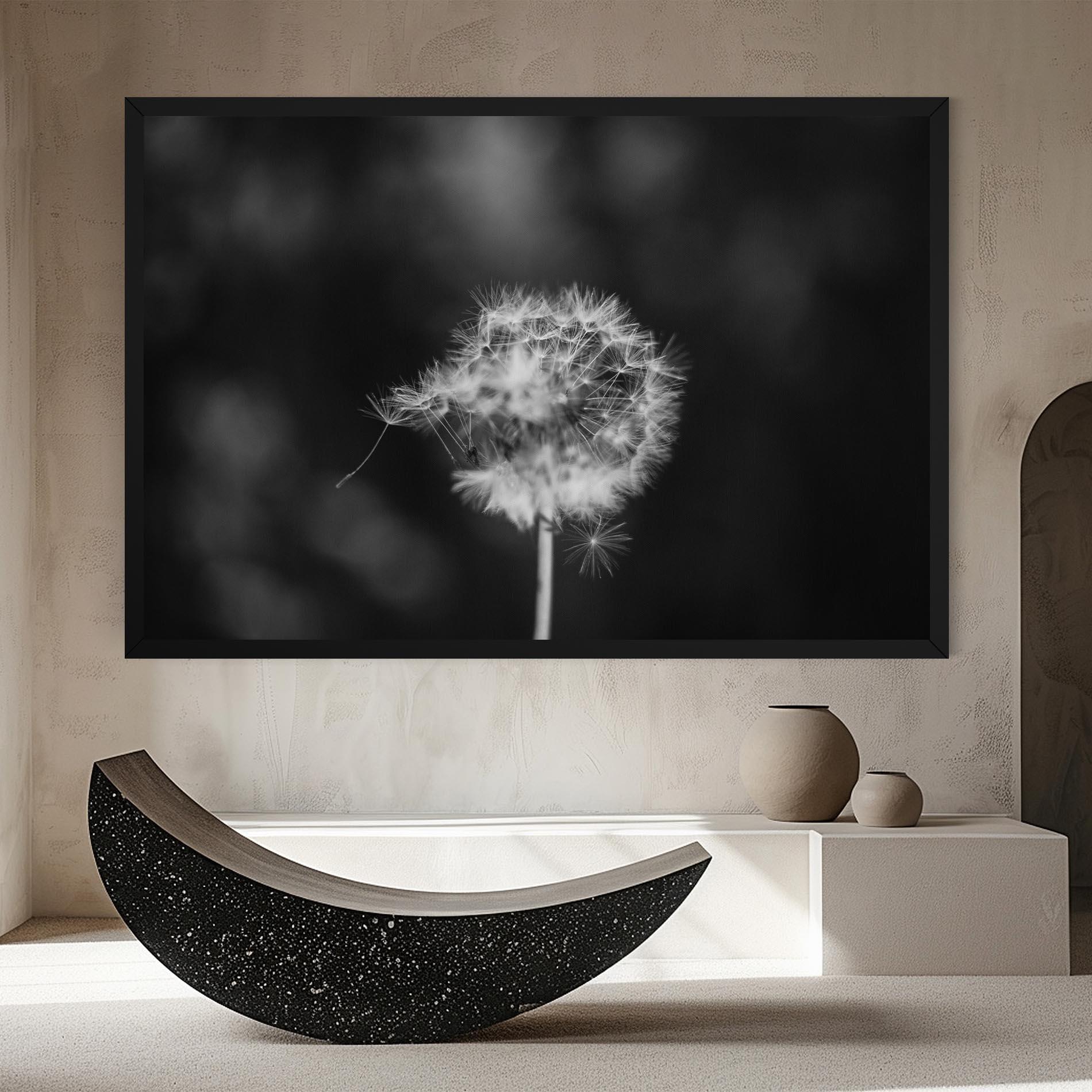 Vászonkép Grey Dandelion mockup 8