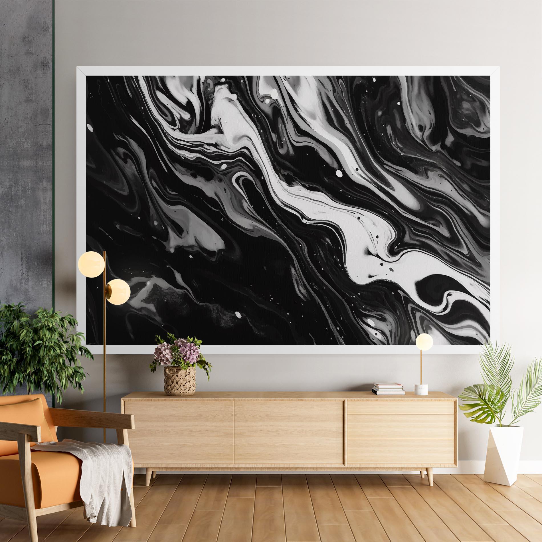 Vászonkép Grey Art Marble mockup 9