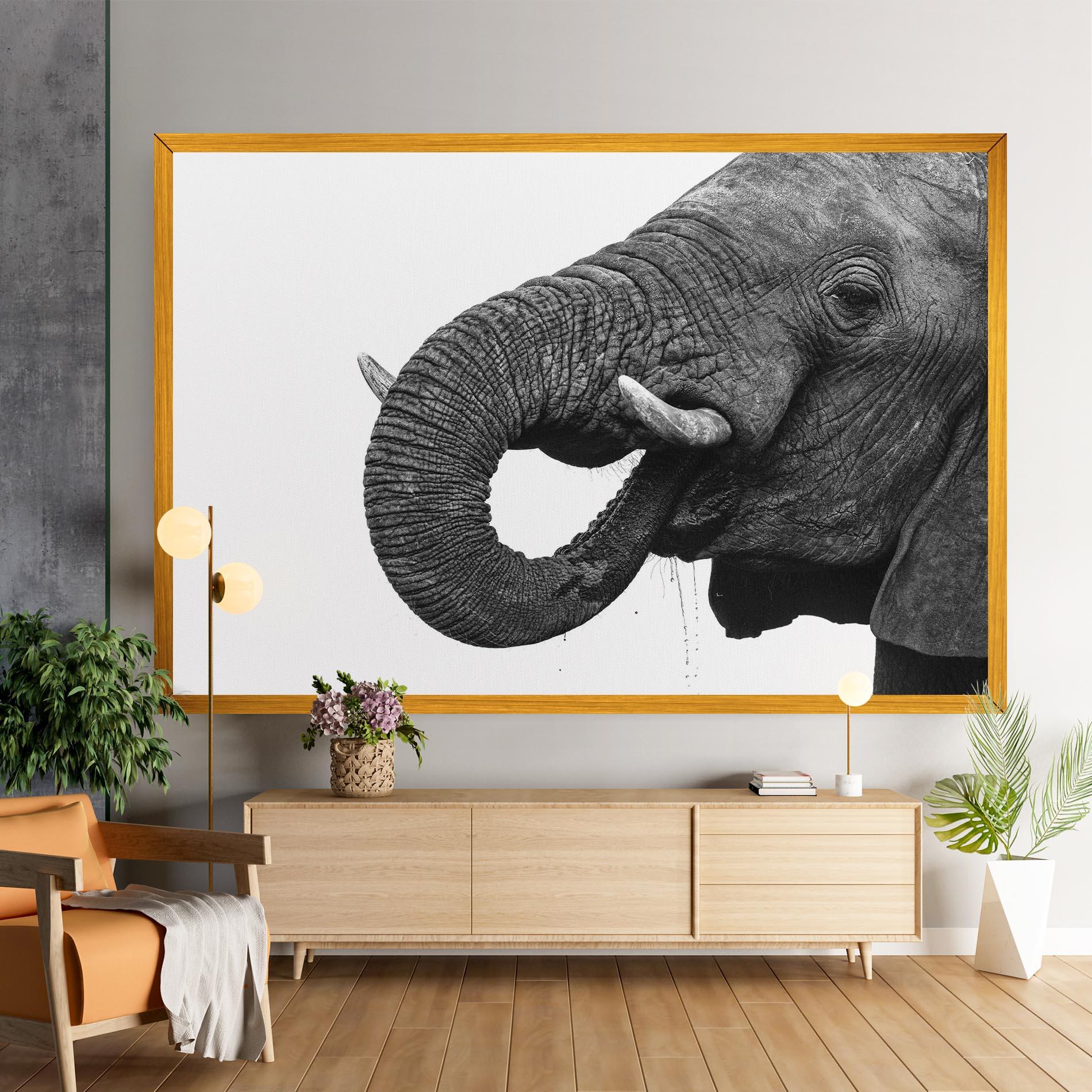 Vászonkép Elephant Drinking mockup 9