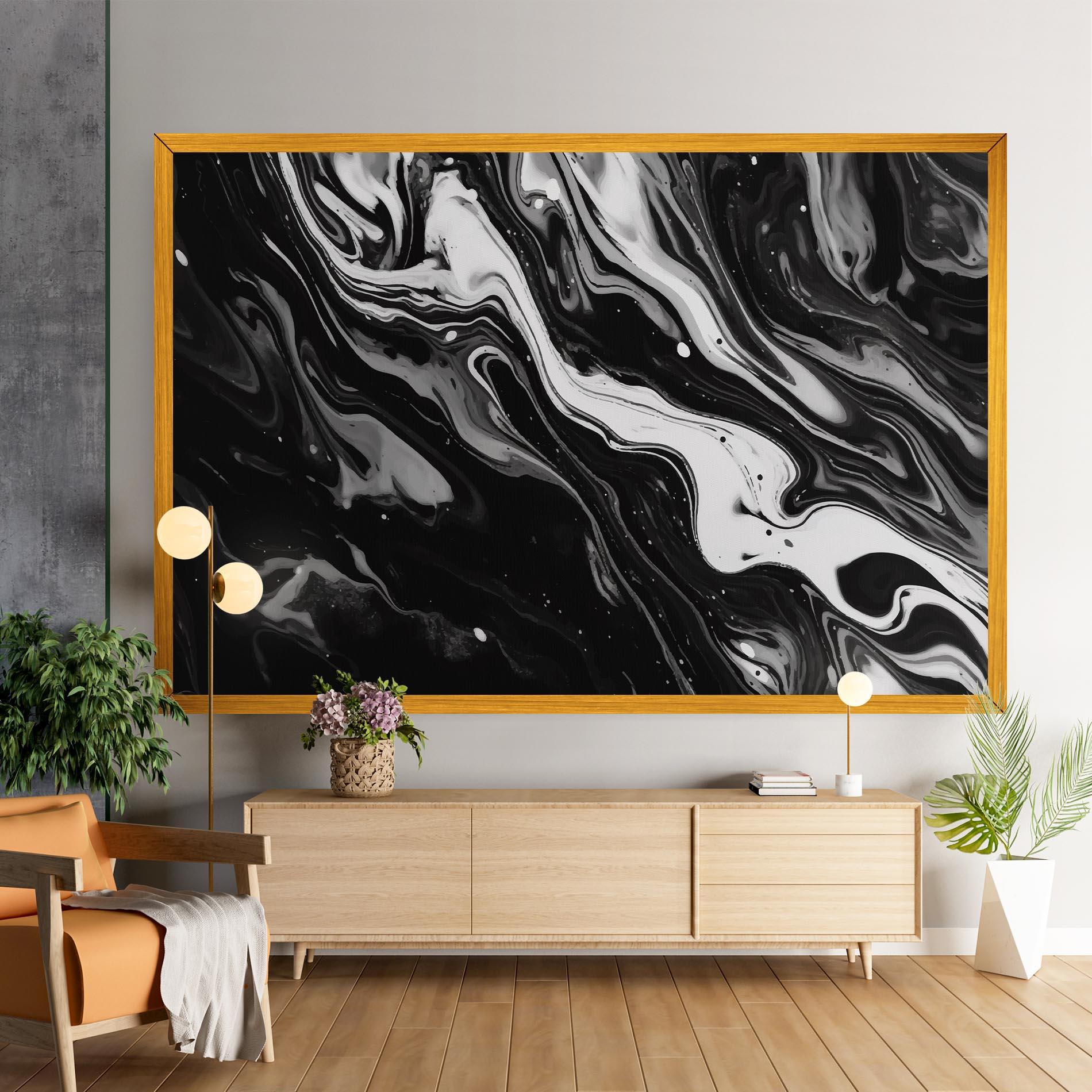 Vászonkép Grey Art Marble mockup 9