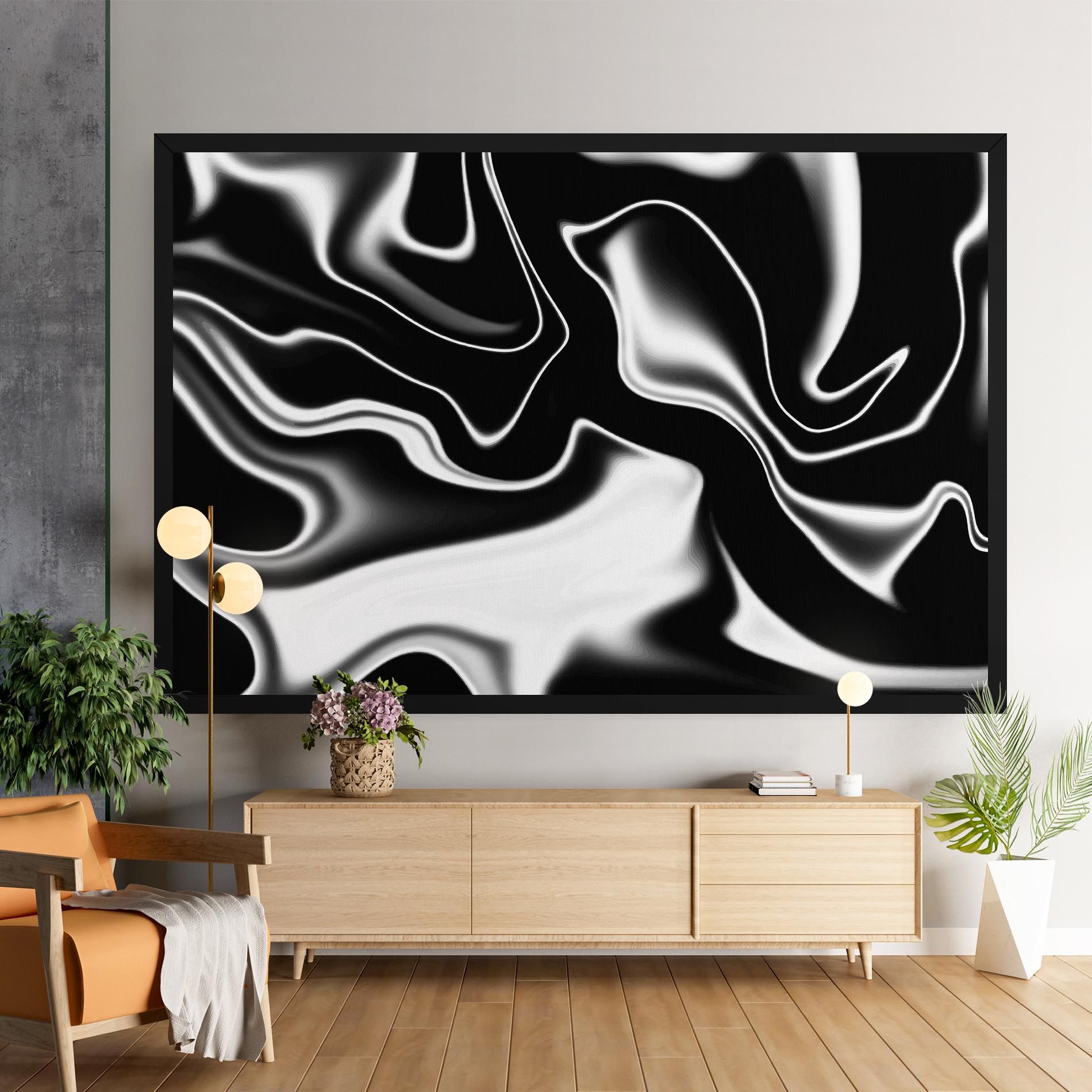 Black Metalic Art mockup 9