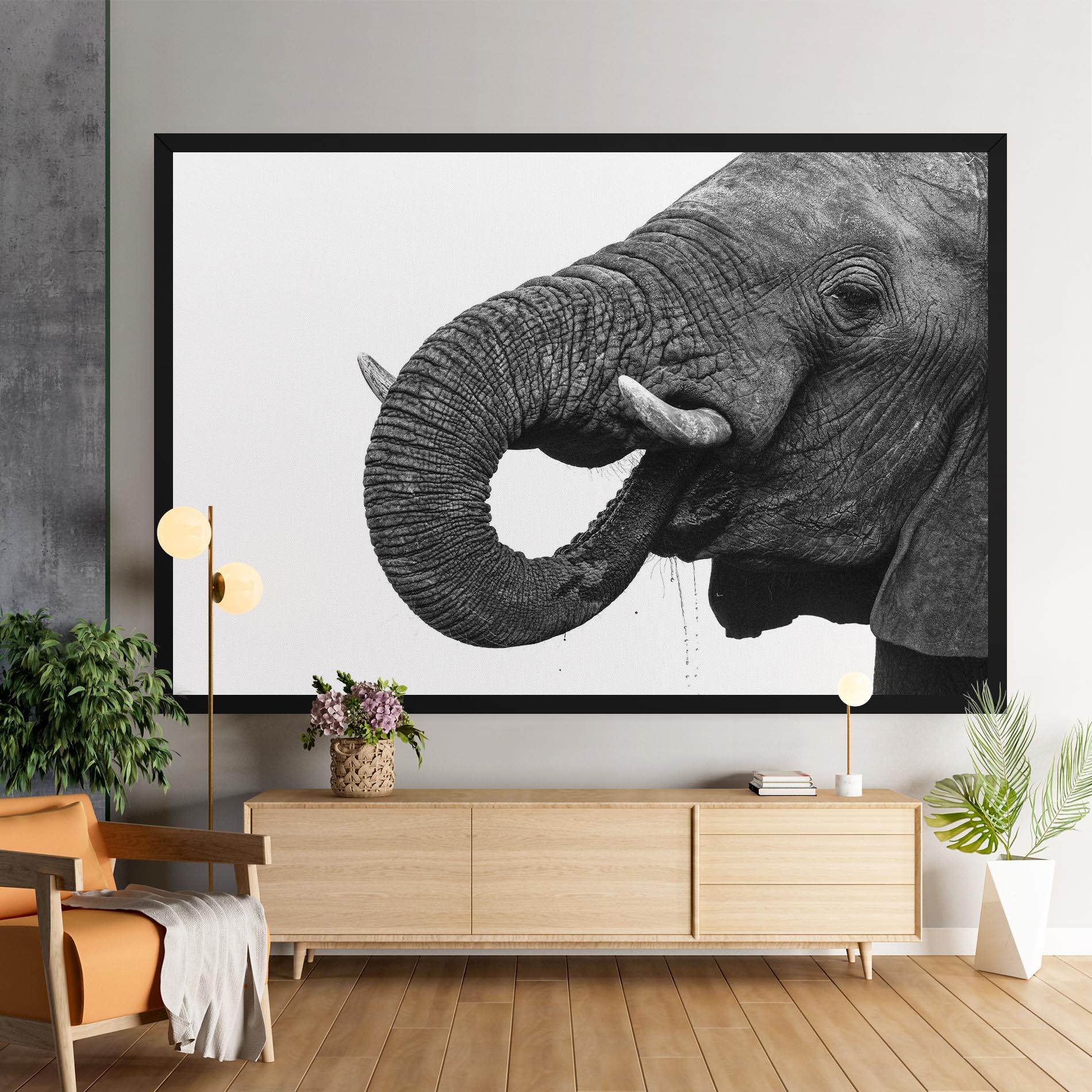Vászonkép Elephant Drinking mockup 9