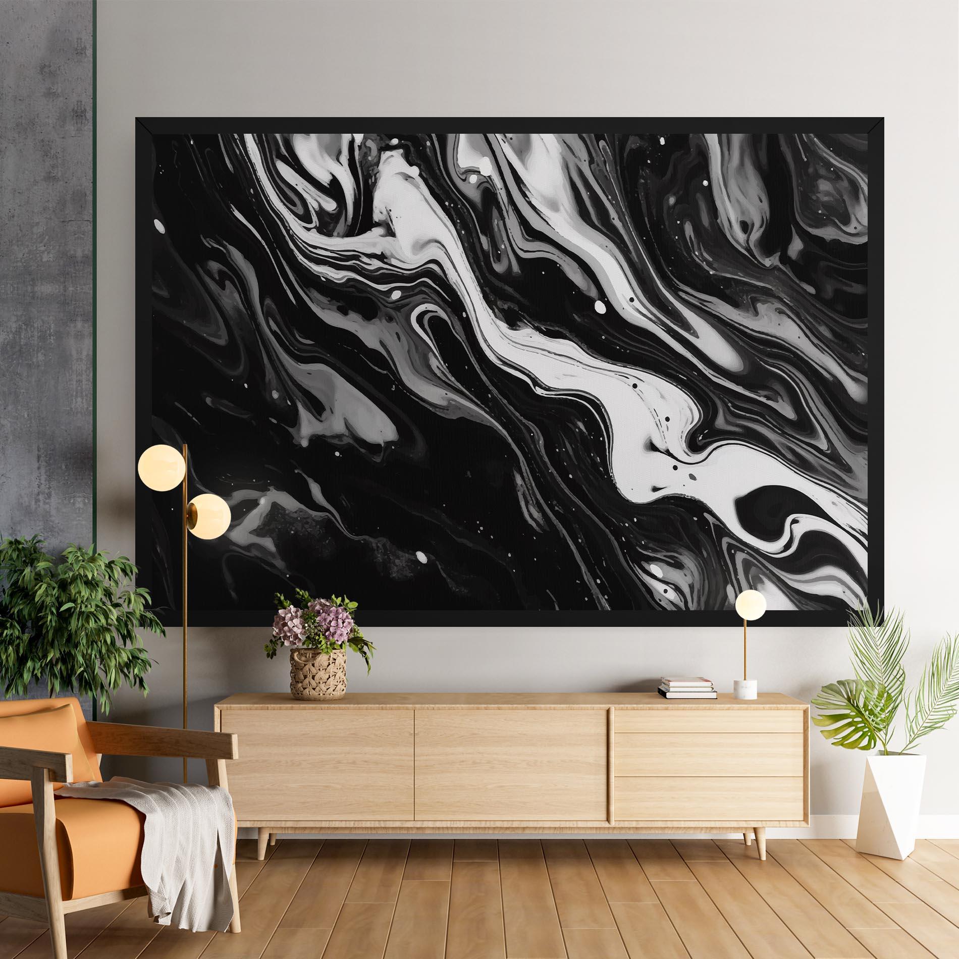 Vászonkép Grey Art Marble mockup 9