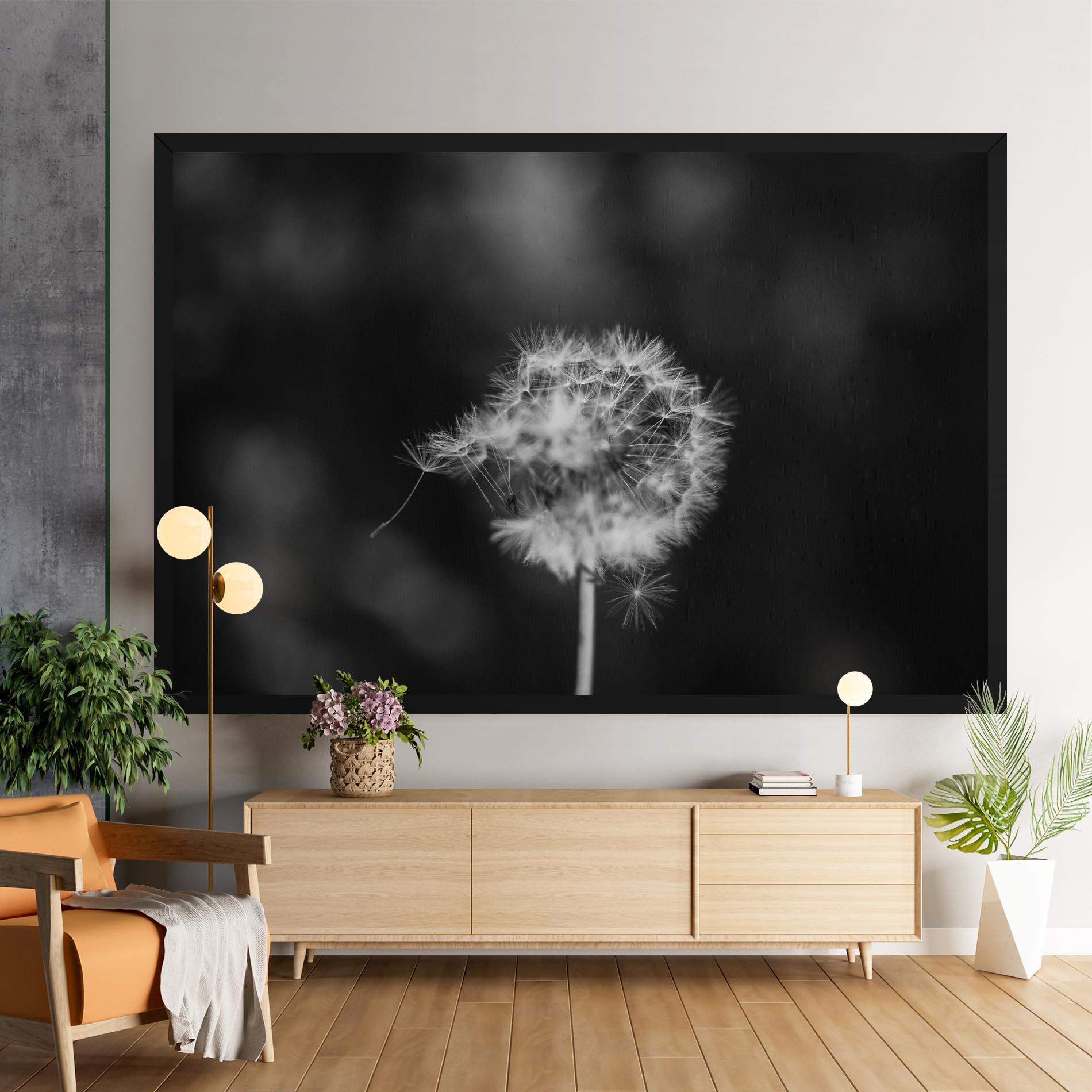 Vászonkép Grey Dandelion mockup 9