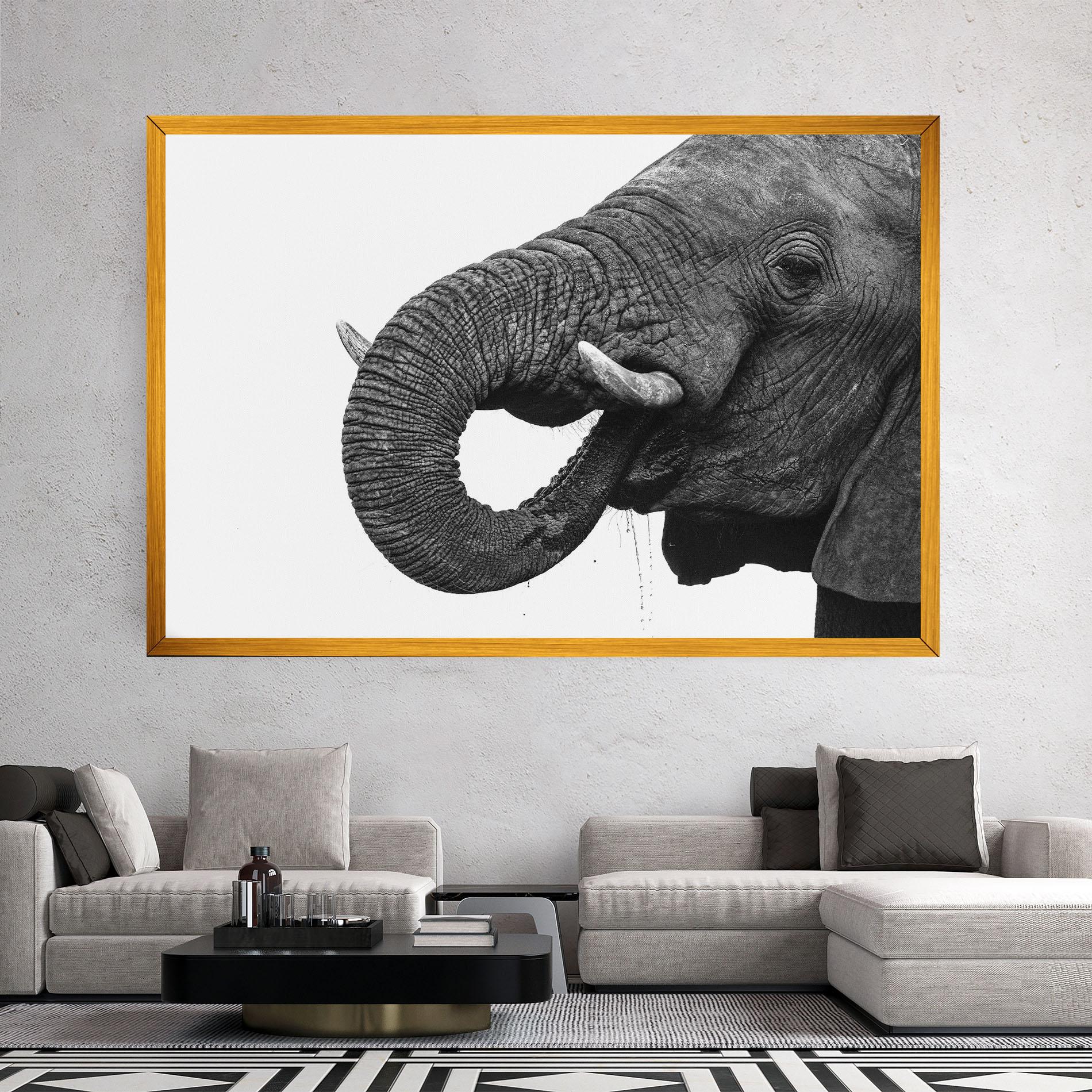 Vászonkép Elephant Drinking mockup 2