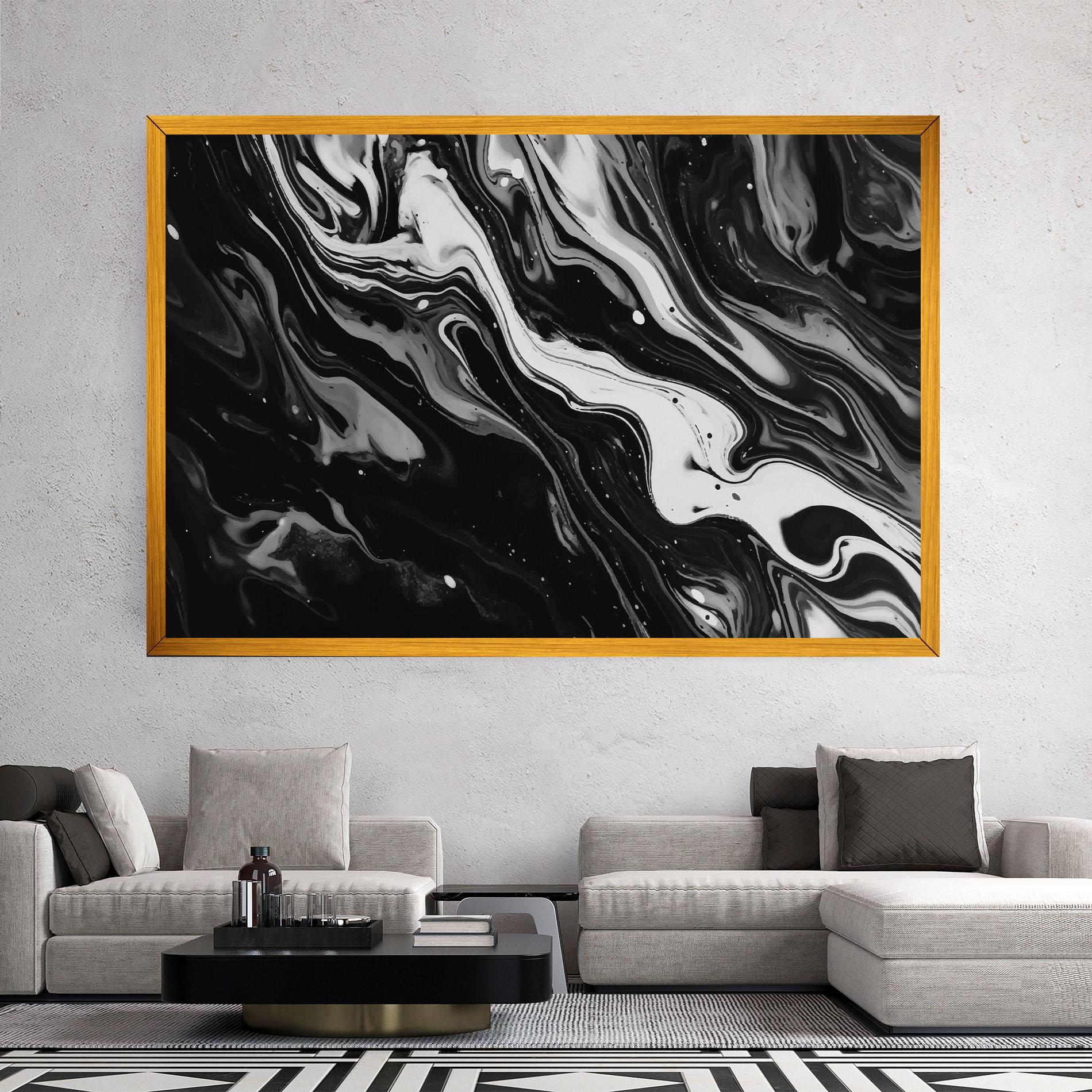 Vászonkép Grey Art Marble mockup 2