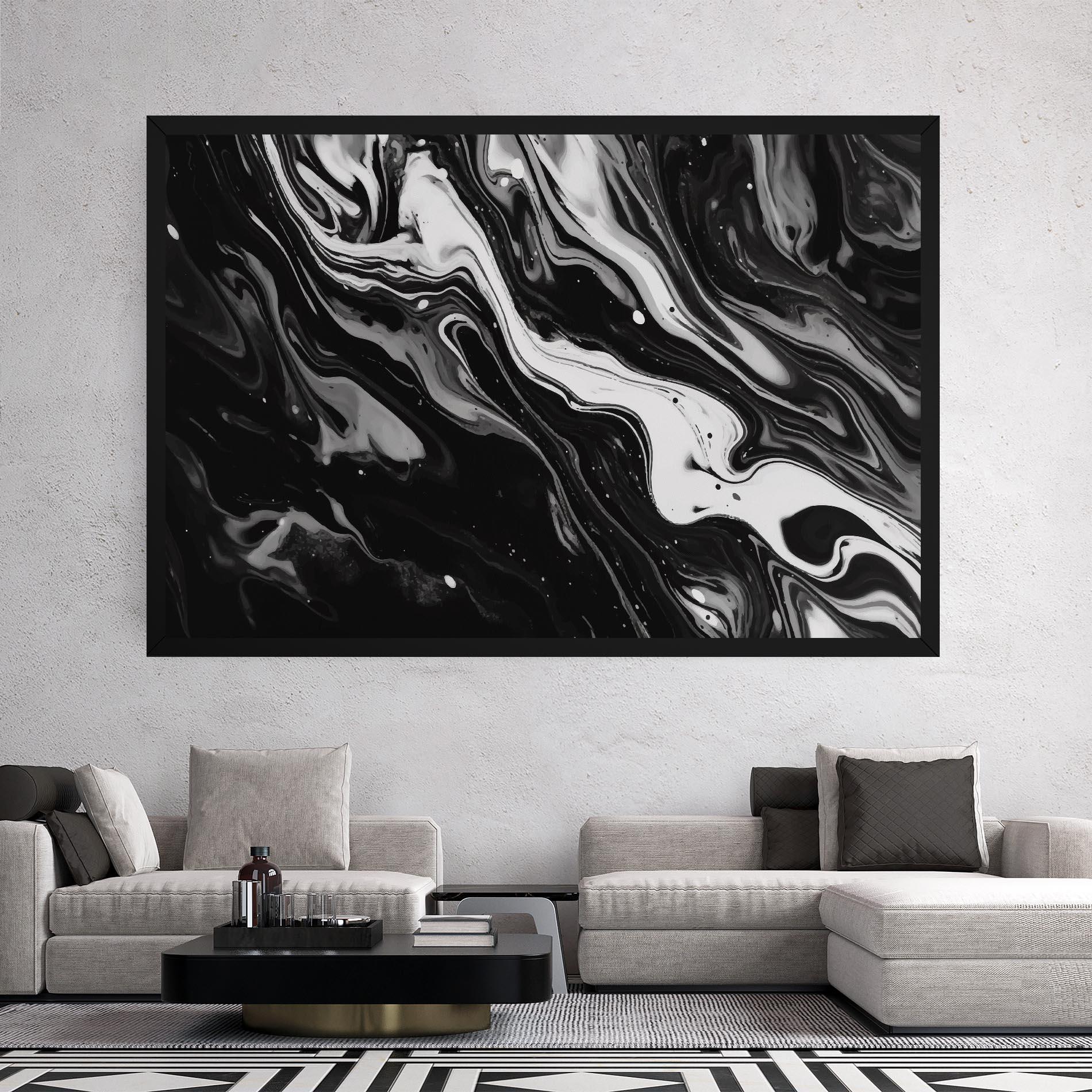 Vászonkép Grey Art Marble mockup 2