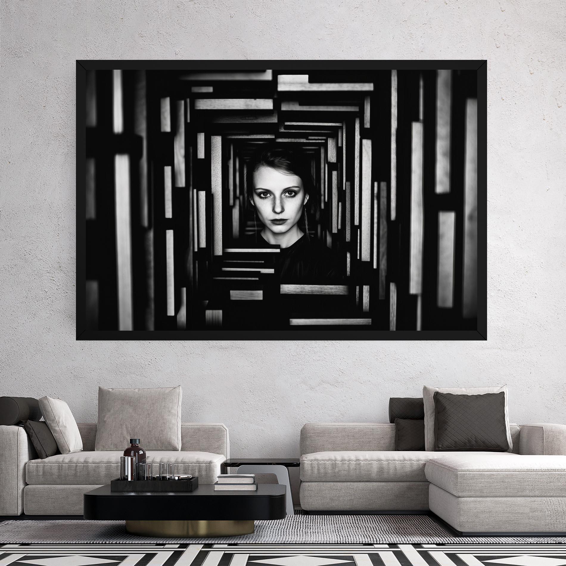 Vászonkép Tunnel Woman mockup 2