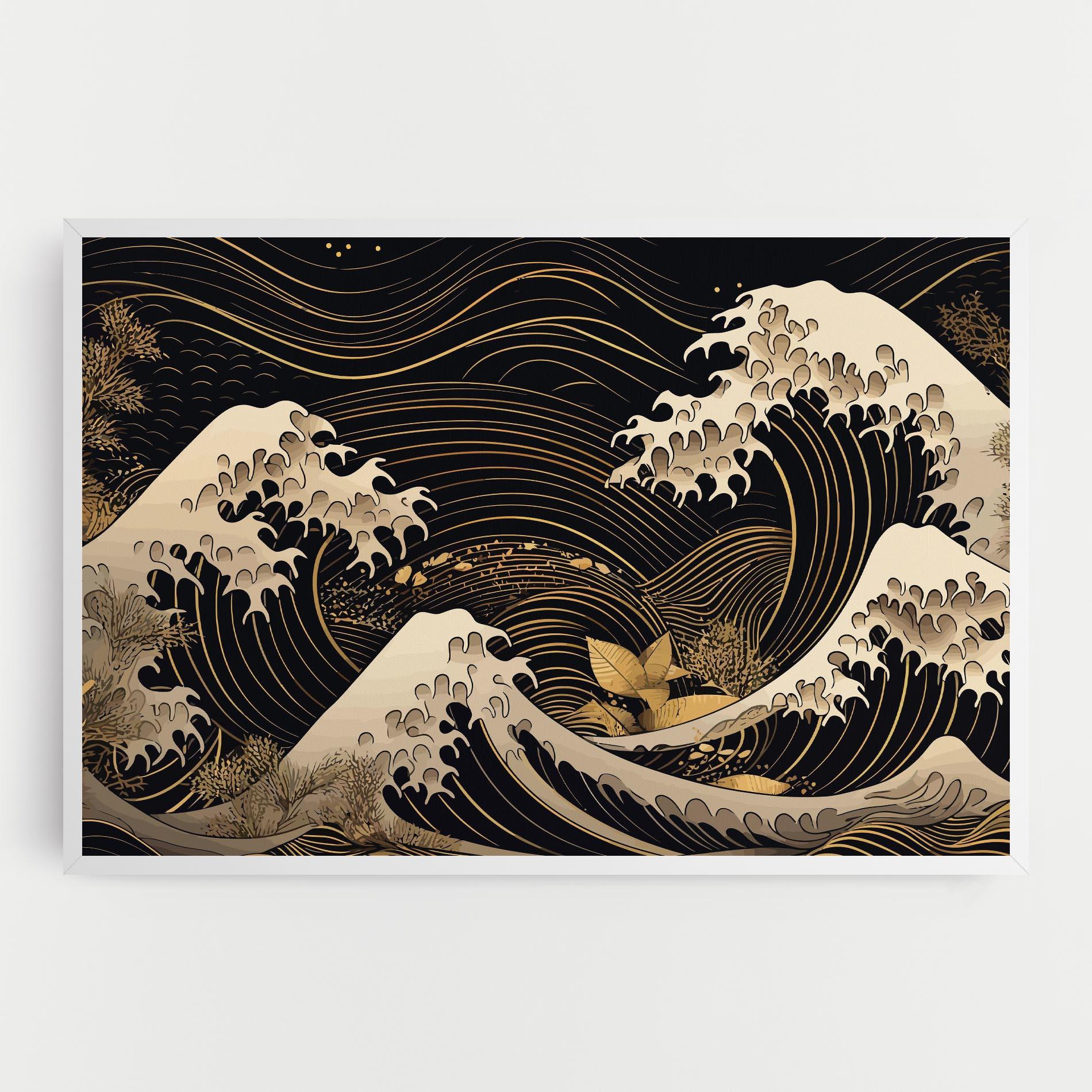 Vászonkép Asiatic Gold Wave mockup 0