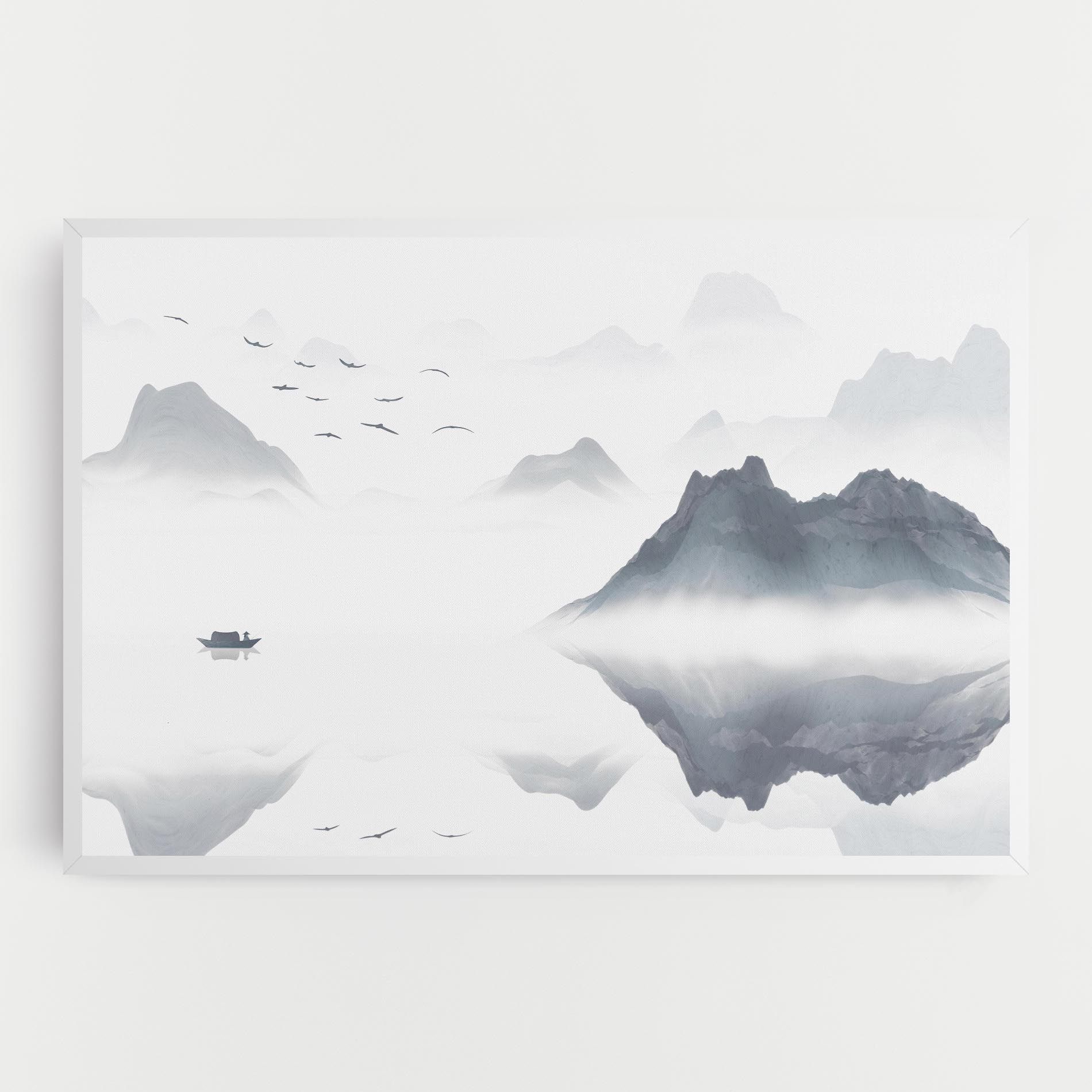 Chinese Style Mountains mockup 0