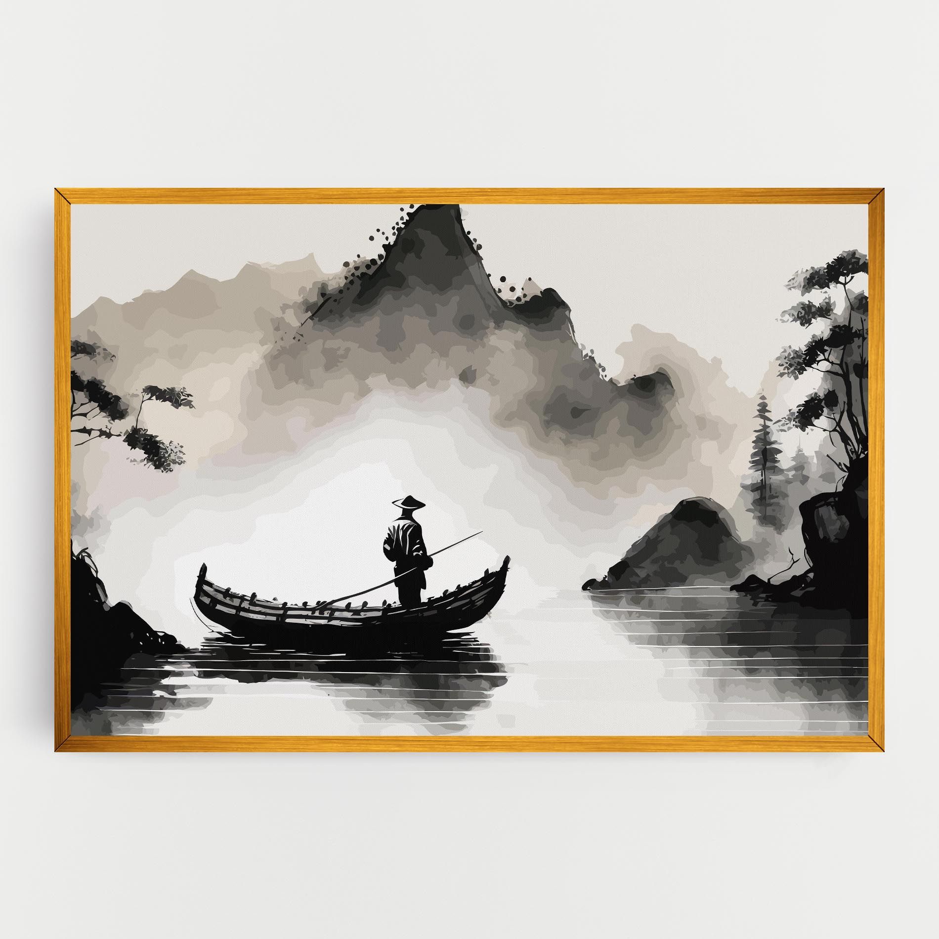 Black Ink Boat mockup 0