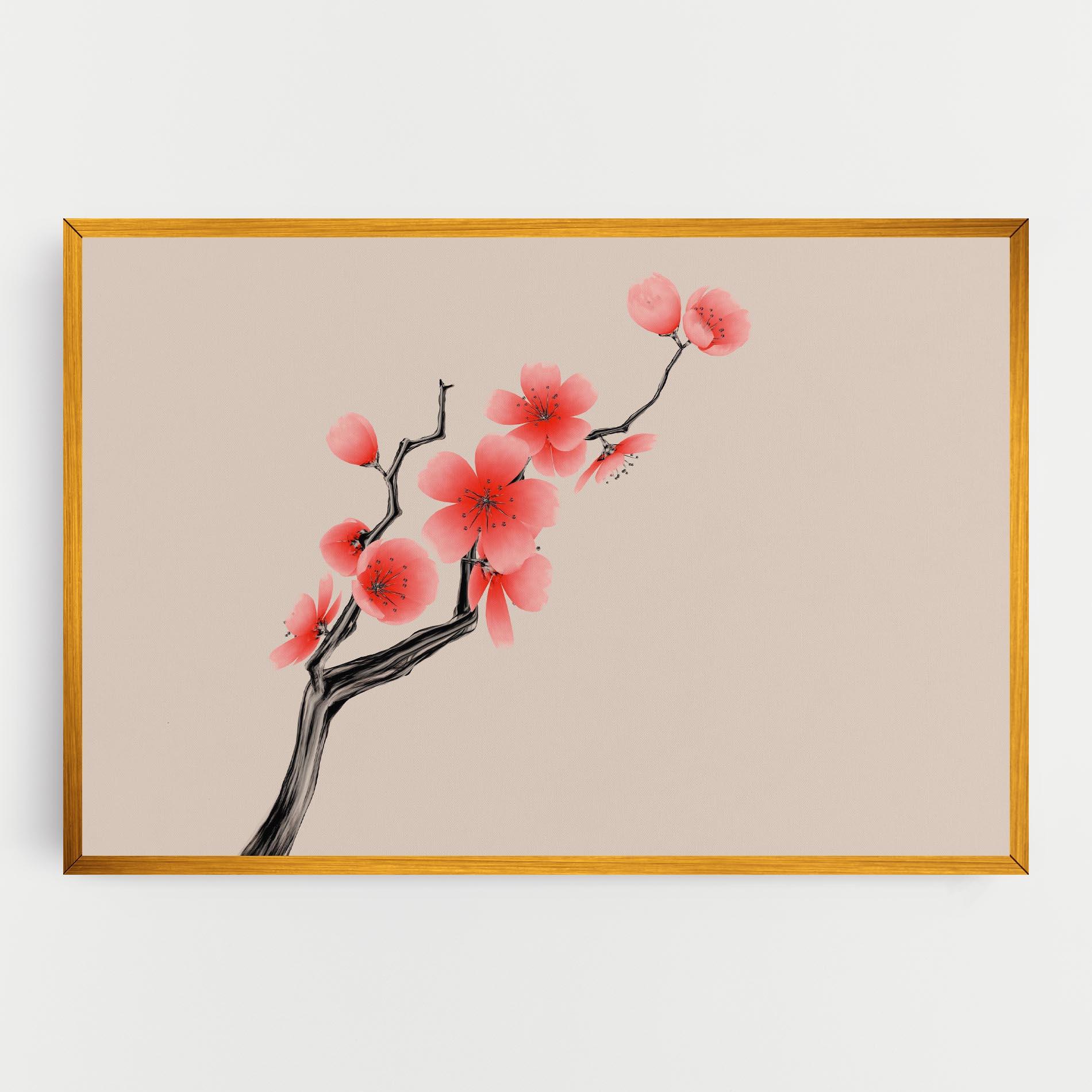 Vászonkép Chinese Plum Blossom mockup 0