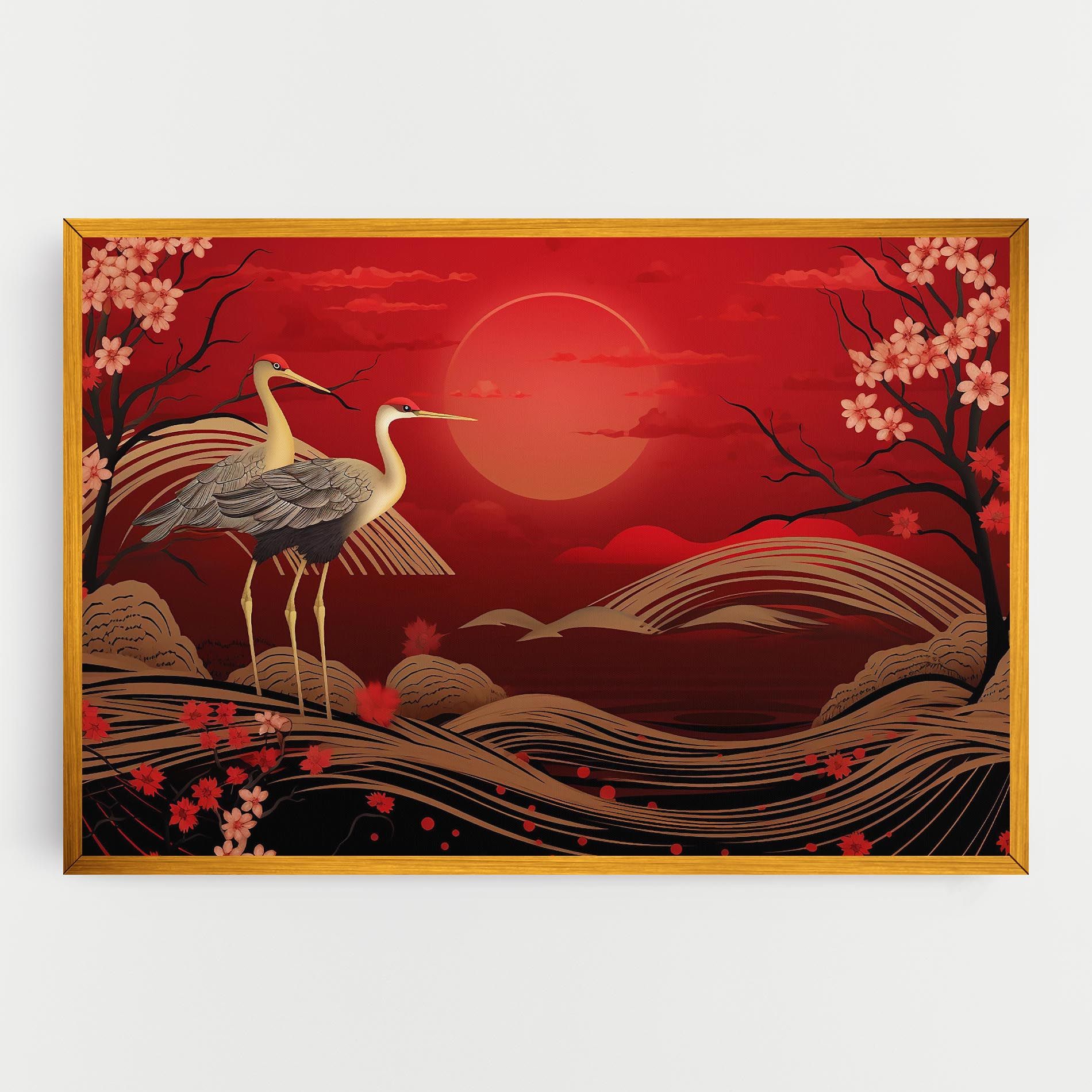 Gold Landscape Painting mockup 0