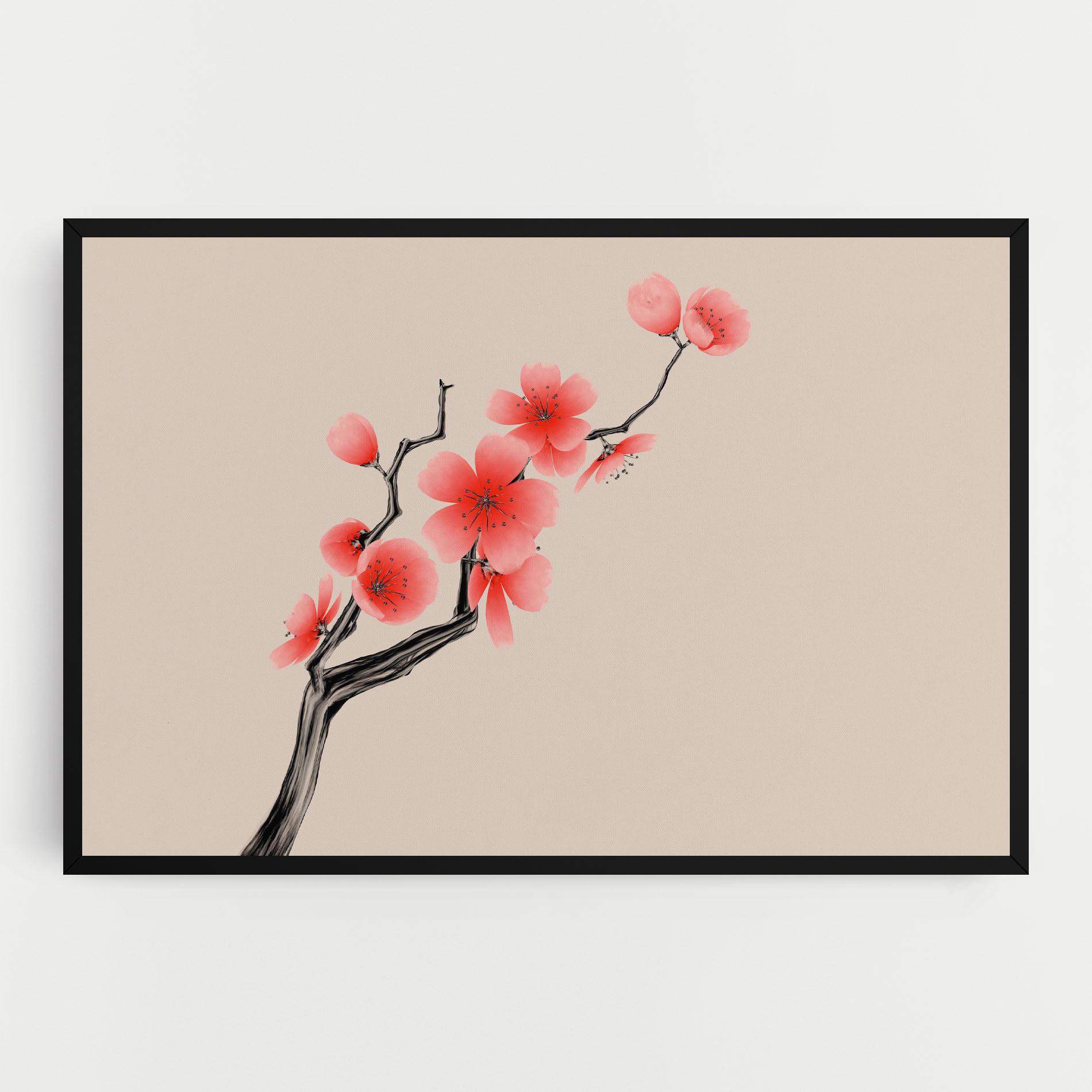 Vászonkép Chinese Plum Blossom mockup 0