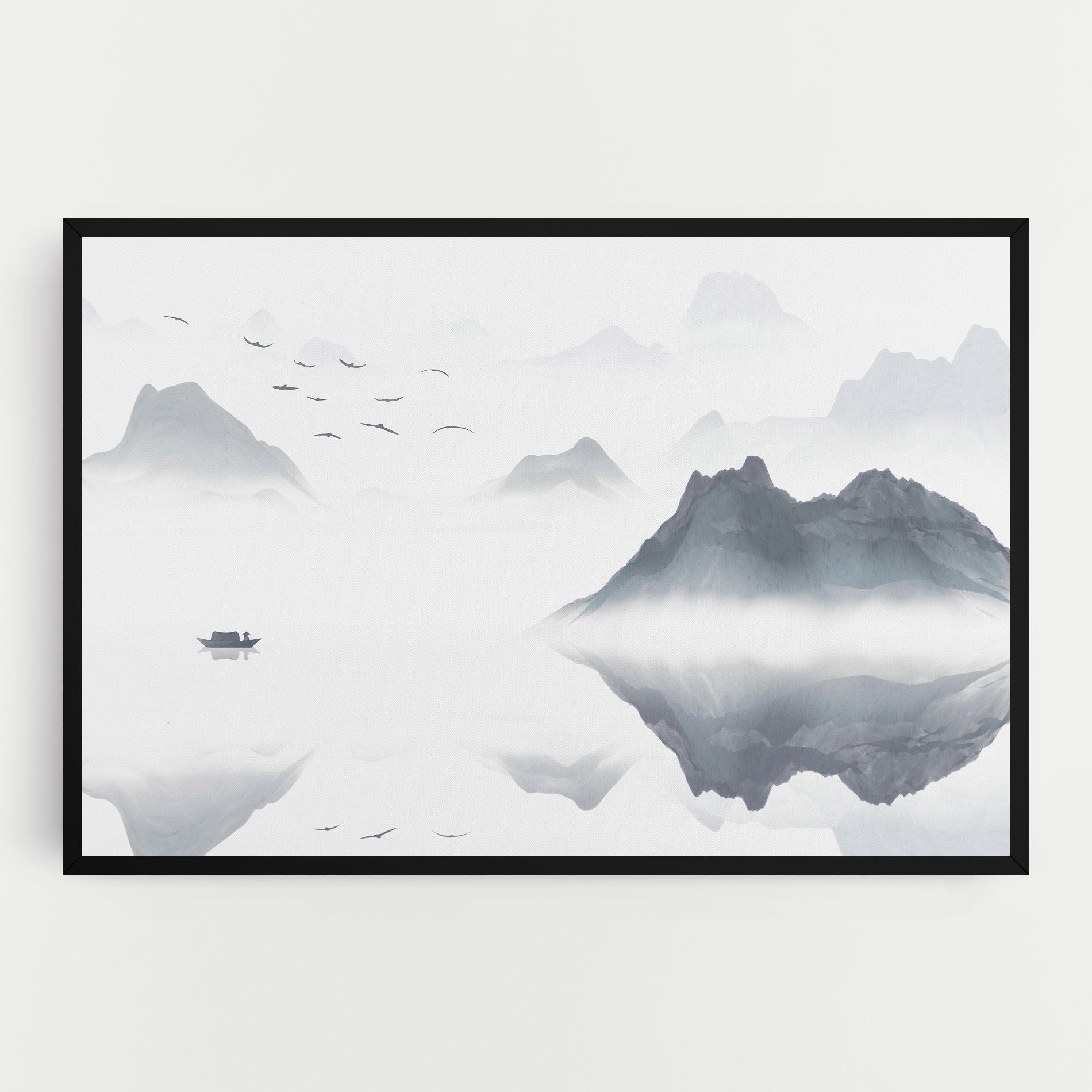 Chinese Style Mountains mockup 0