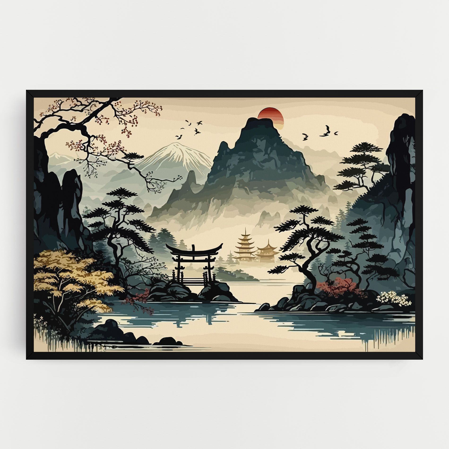 Cream Chinese Mountain mockup 0