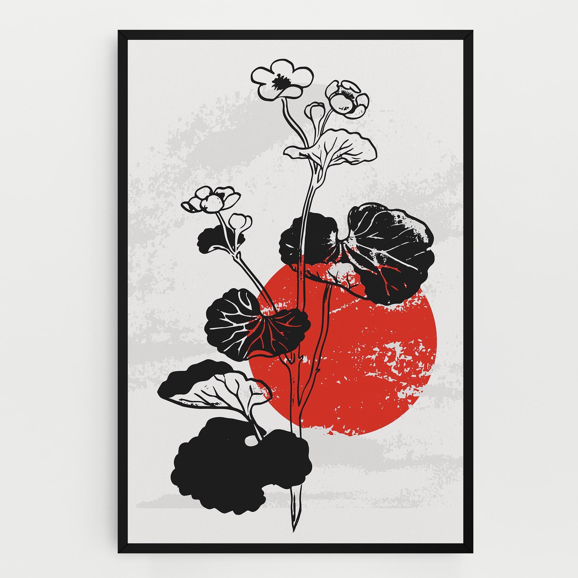 Vászonkép Japan Plant Art mockup 0