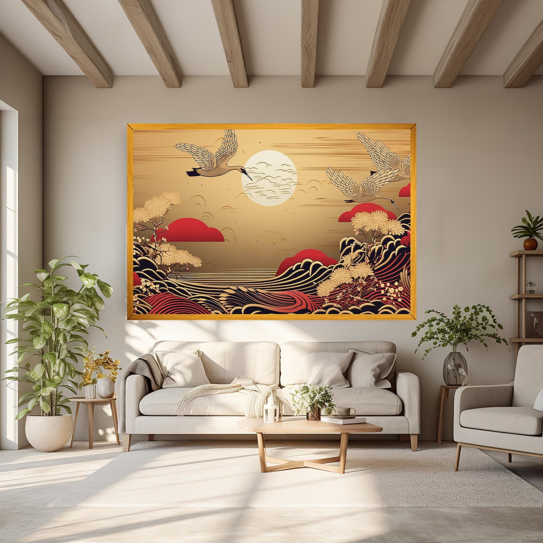 Vászonkép Chinese Wind Art mockup 6