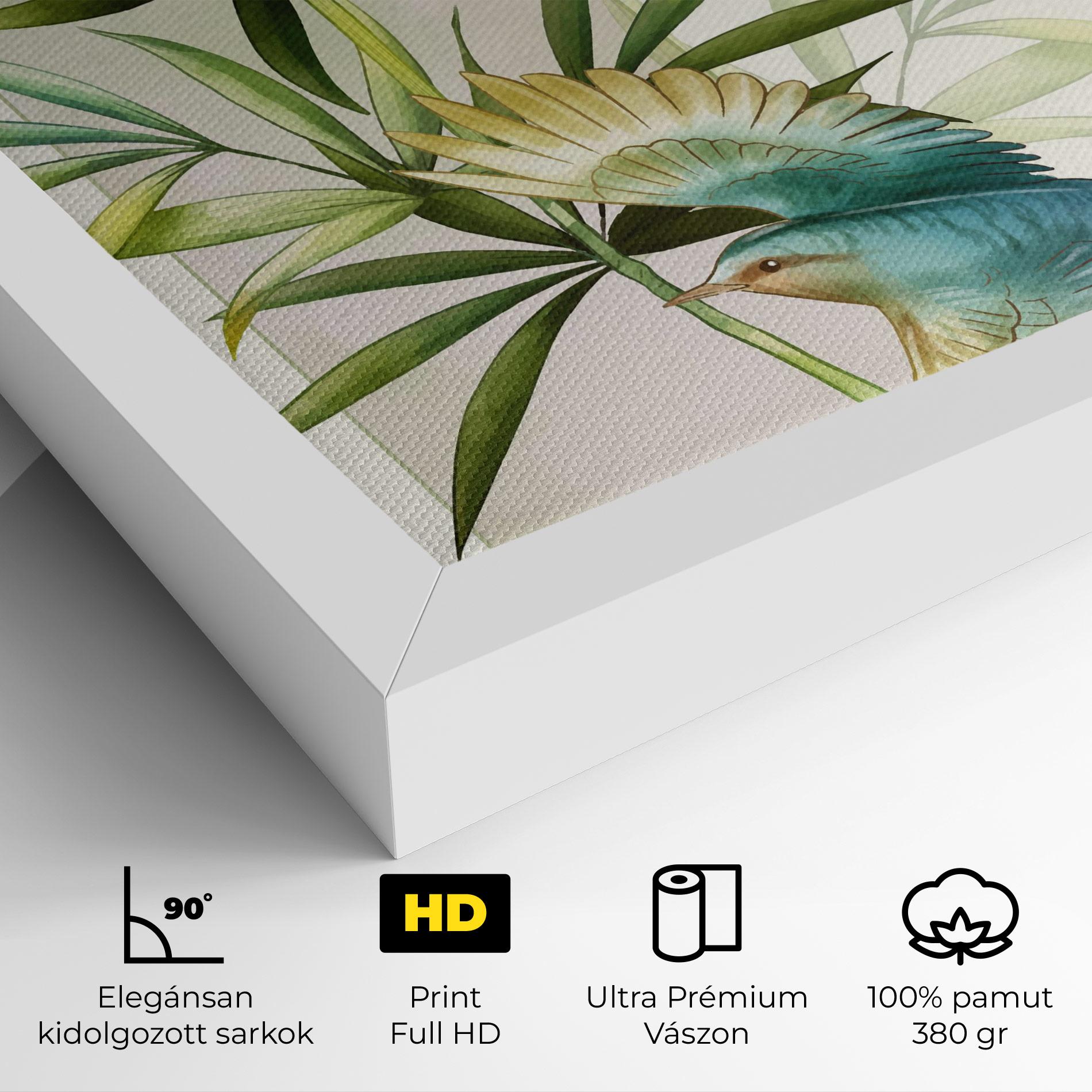 Vászonkép Asiatic Blue Birds mockup 4